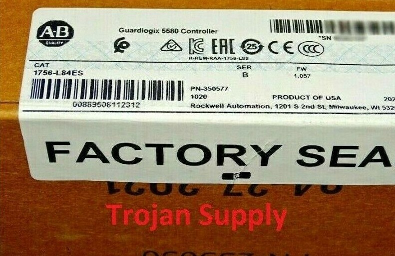 Factory Sealed Surplus Allen-Bradley 1756-L84ES 2022