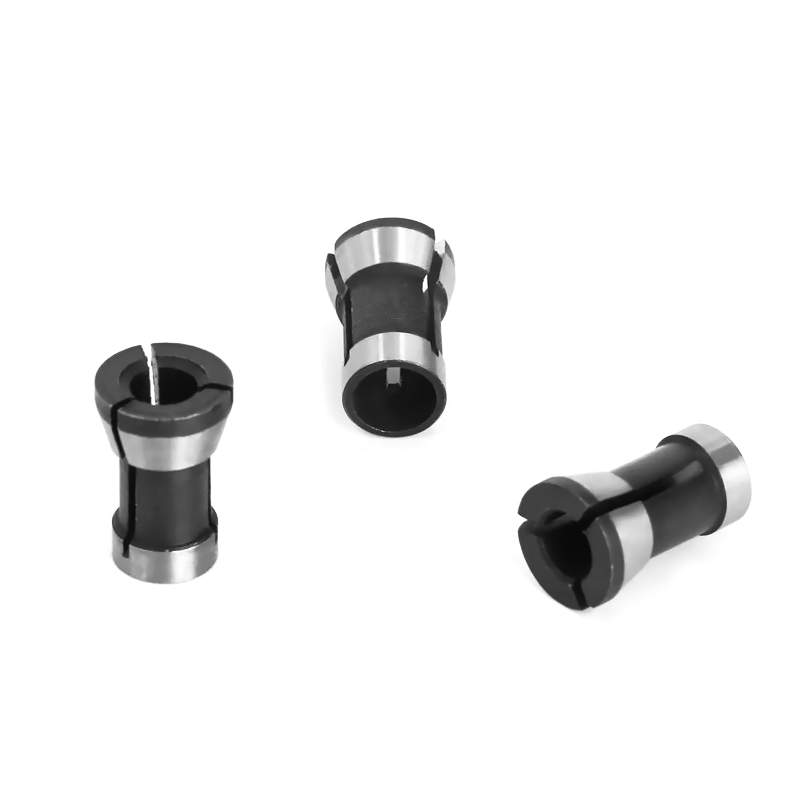 Premium Material 3pcs Router Bit Collet Chuck Clamping Adapter for CNC Engraving