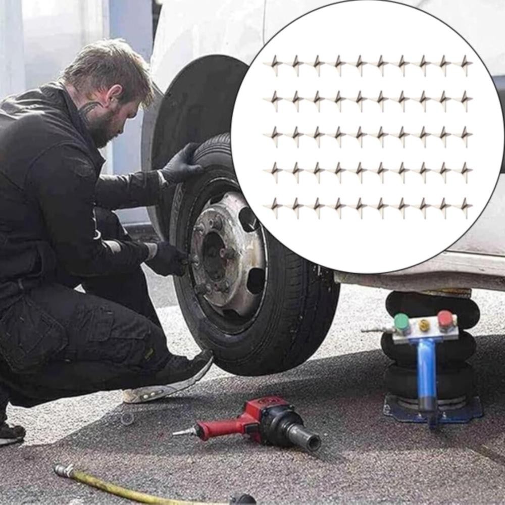 50PCS Tire Puncture Spikes Heavy Portable Duty Carbon Steel Triangle RoadSpikes