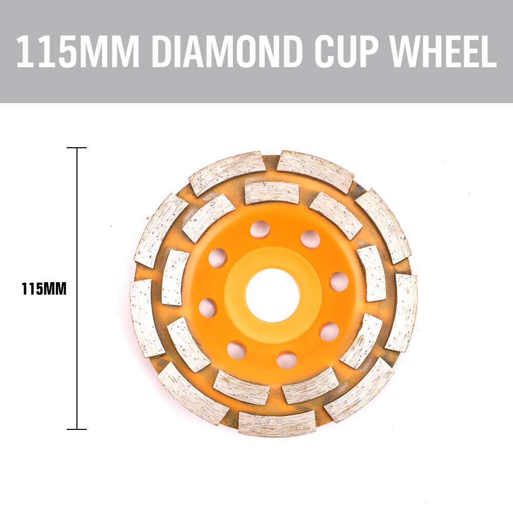 4.5″ Diamond Grinding Cup Wheel Double Row Concrete Angle Grinder 18 segments