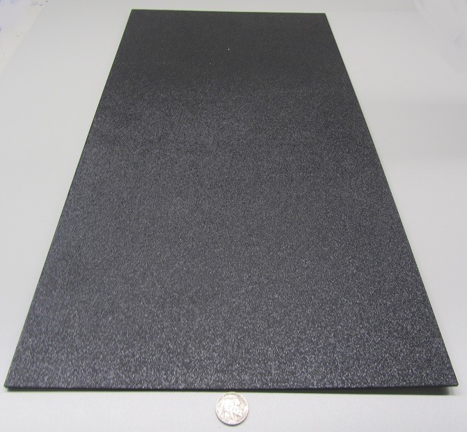 Black ABS Sheet 1/8″ (.125″) X 12″ X 24″ Haircell Textured One Side, 2 Units