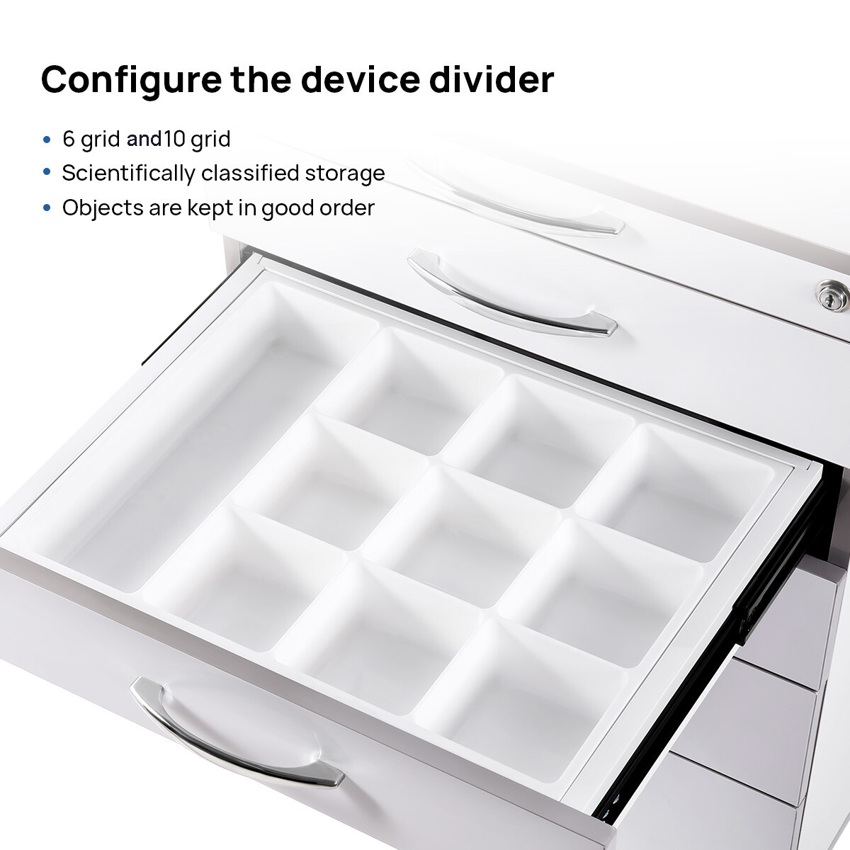 5 Drawers Medical Cart Storage Cabinet/ VRN Dental Ultrasonic Scaler A8 Cavitron