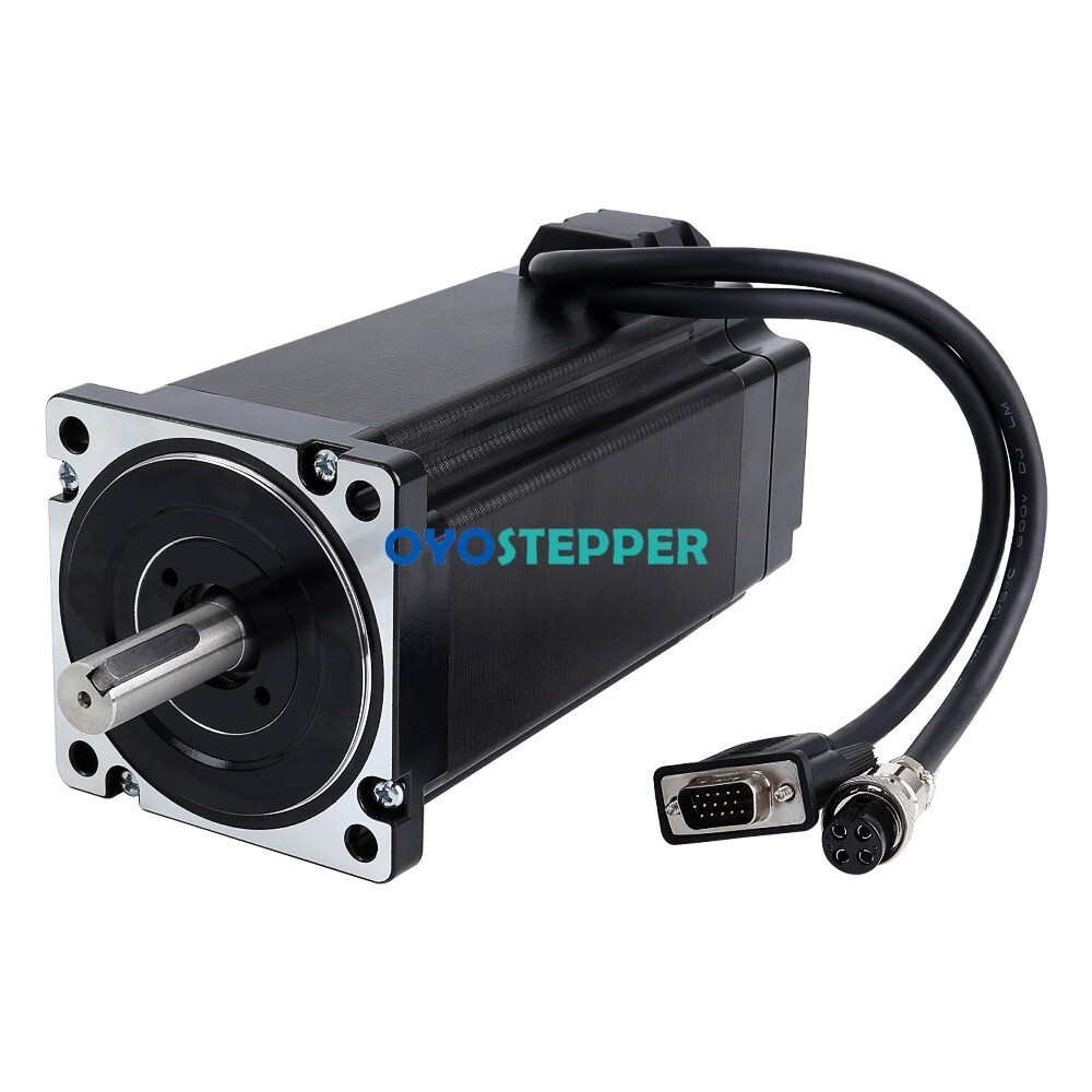 Nema 34 Closed Loop Stepper Motor 1.8deg 12Nm 6A Φ14mm Encoder 1000CPR 86 x 86mm