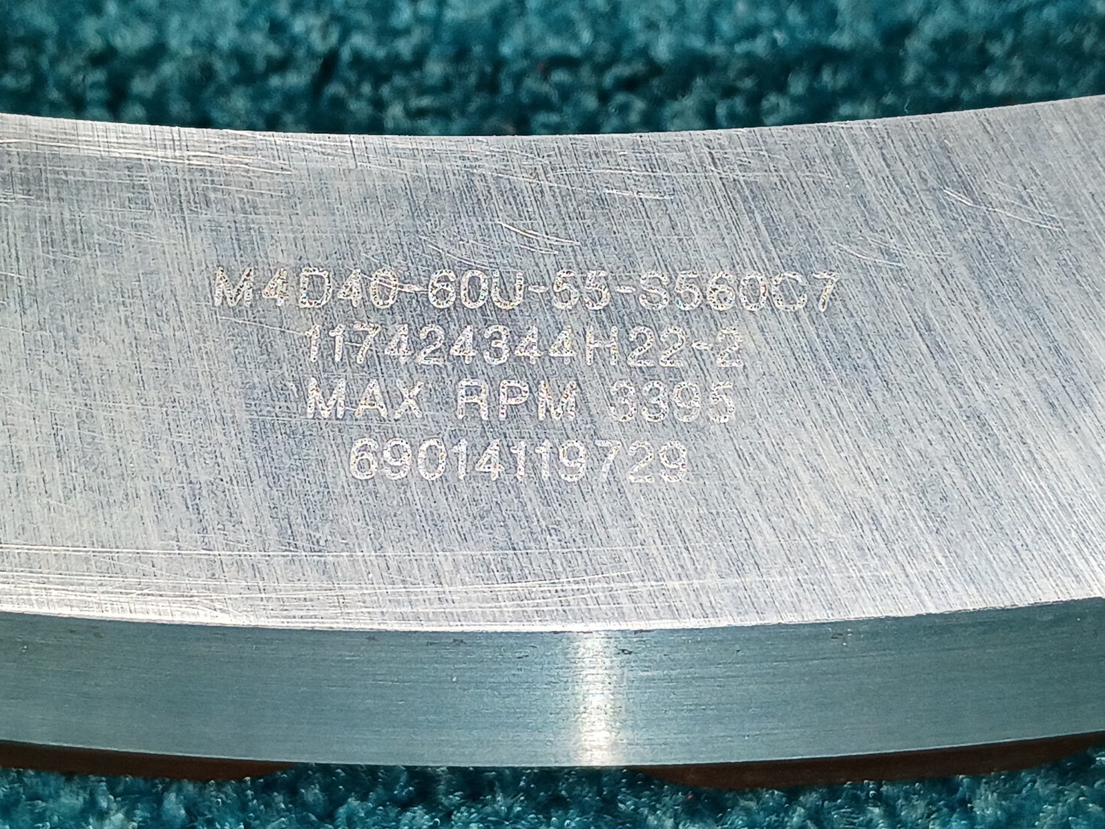 Norton M4D40-60U-55-St60C7 18×1-1/16×15-3/4 Diamond Superabrasive Grinding Wheel