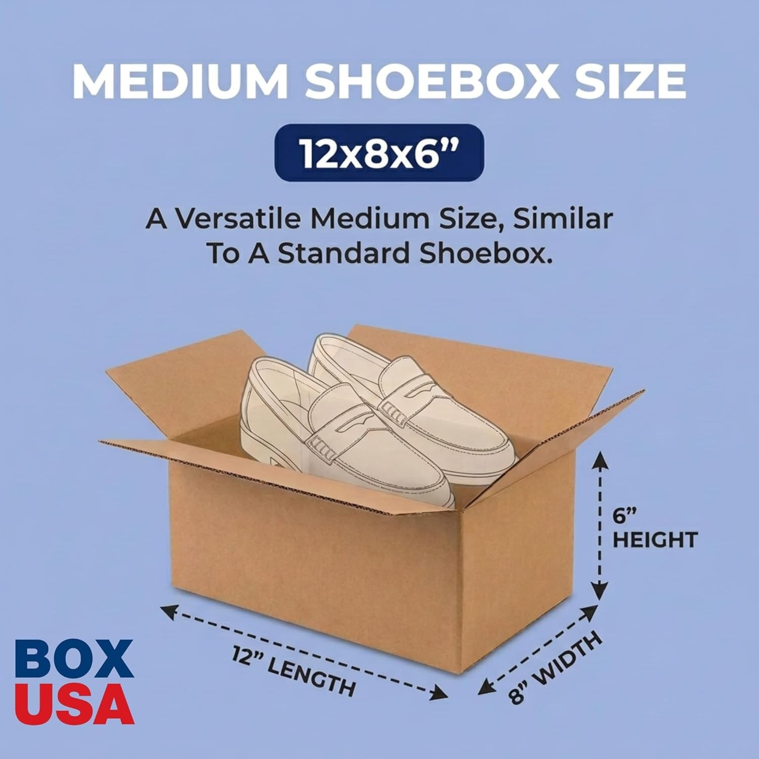 Small Shipping Boxes 12″L x 8″W x 6″H 25-Pack – Corrugated Cardboard Box for …