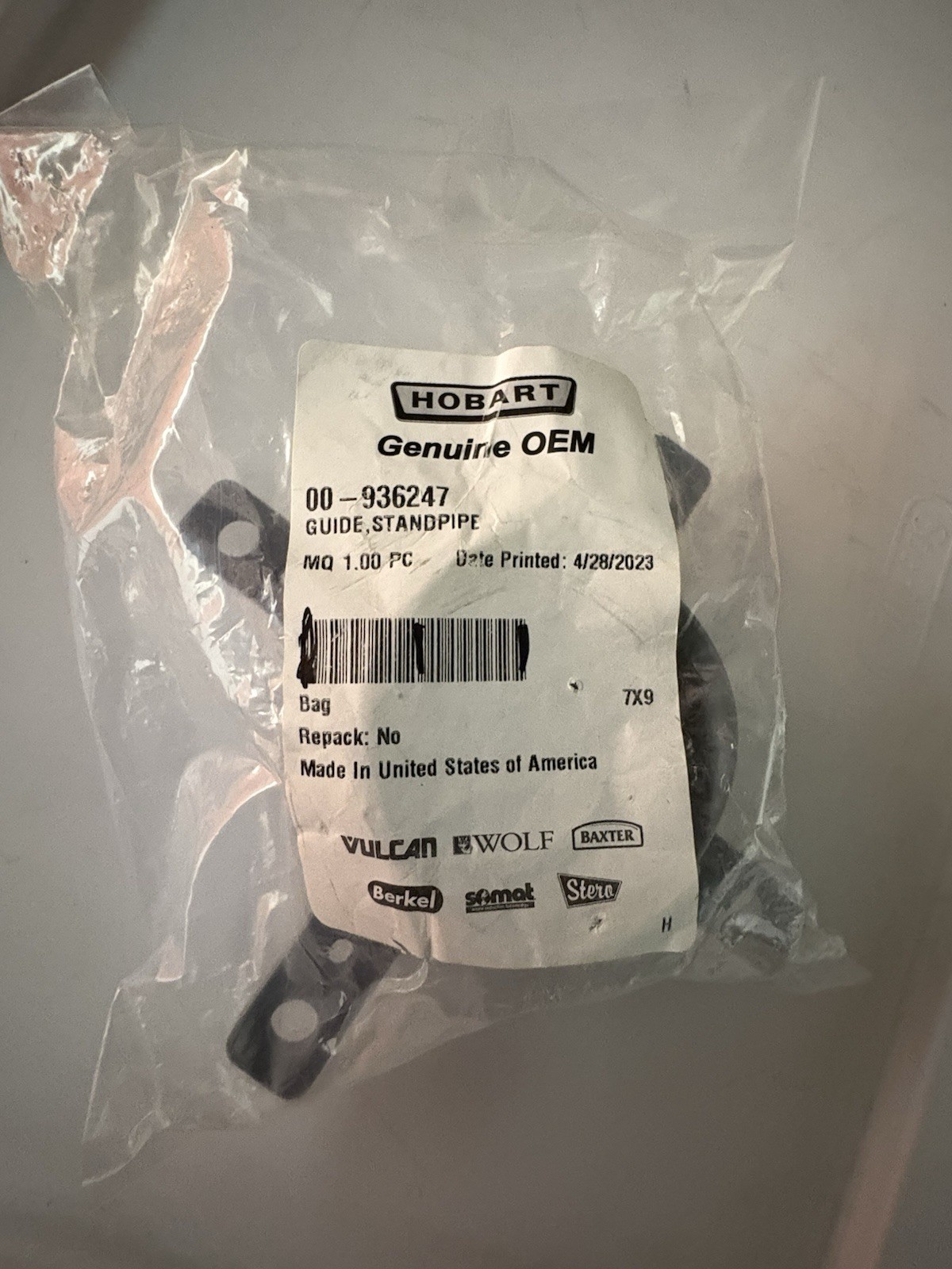 HOBART 00-936247 GENUINE OEM REPLACEMENT PART