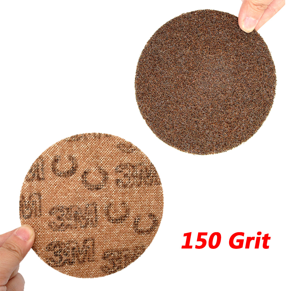 50-125mm 2/3/4/5″ Hook Loop Pads Nylon Roll Lock Sanding Discs Grit 150 240 400
