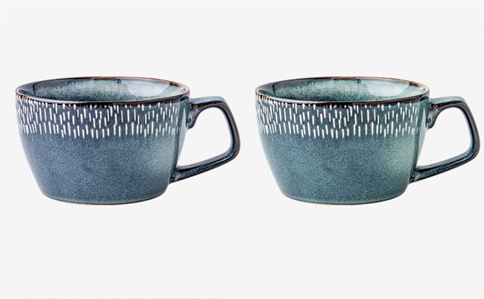 Large Soup Bowl with Handle, 700ml Coffee Mug, Cereal Breakfast Cup, Suitable
