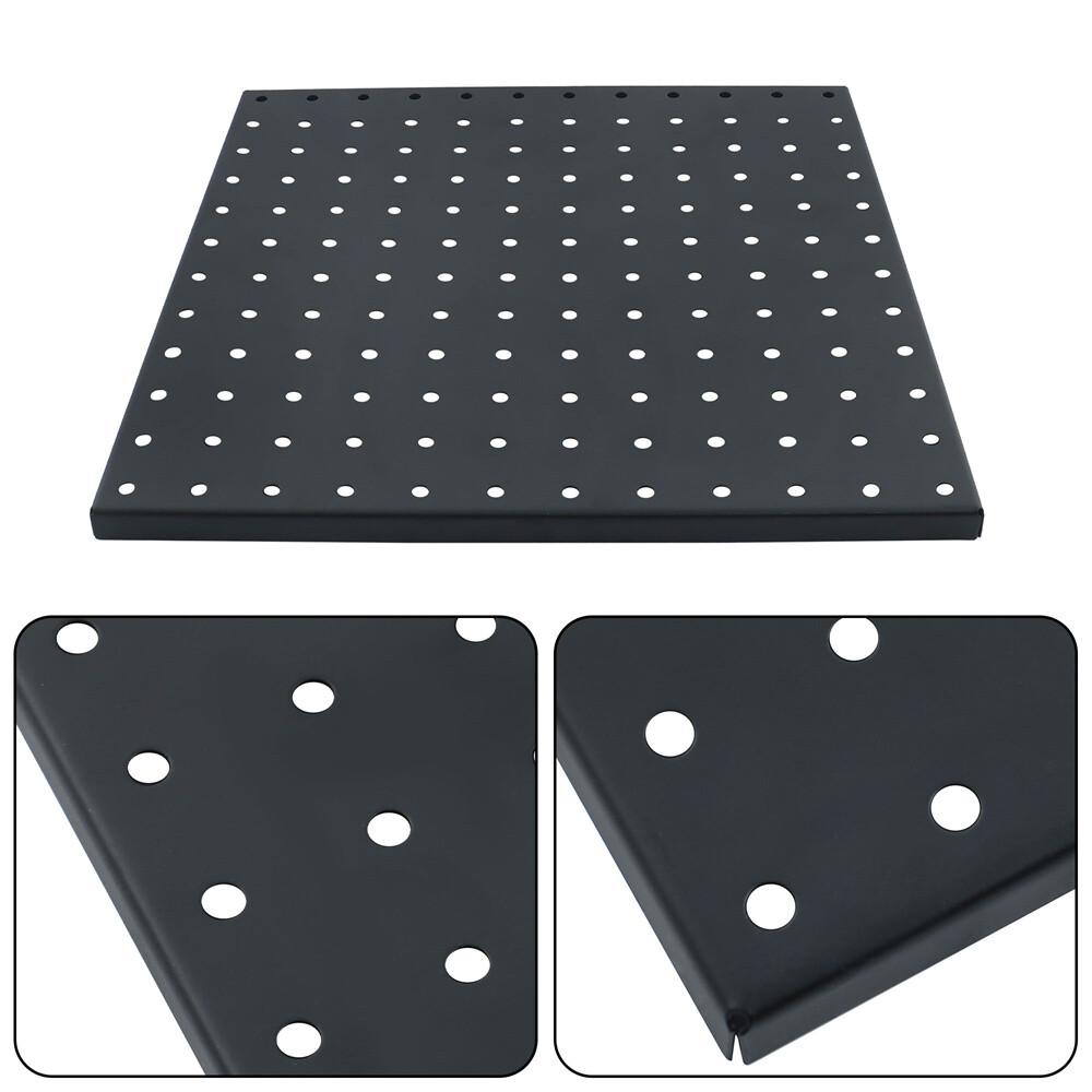 4 Pack Metal Pegboard Panels Black Pegboards Wall Organizer For Walls Home