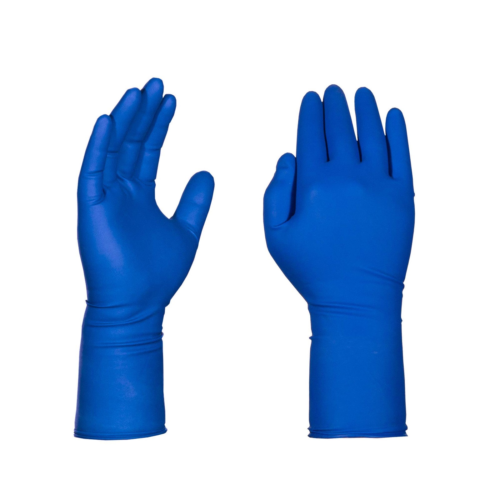 GLOVEWORKS HD Medical Blue Latex Gloves, Box of 50, 13 Mil, Size Medium, 12 I…