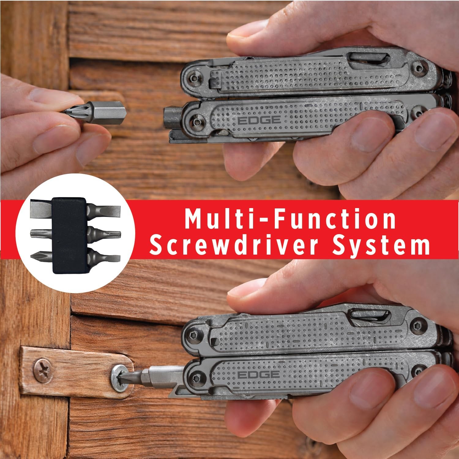 EDGE Multi-Tool Pliers, 14-in-1 Stainless Steel Multitool with Knife, Saw,