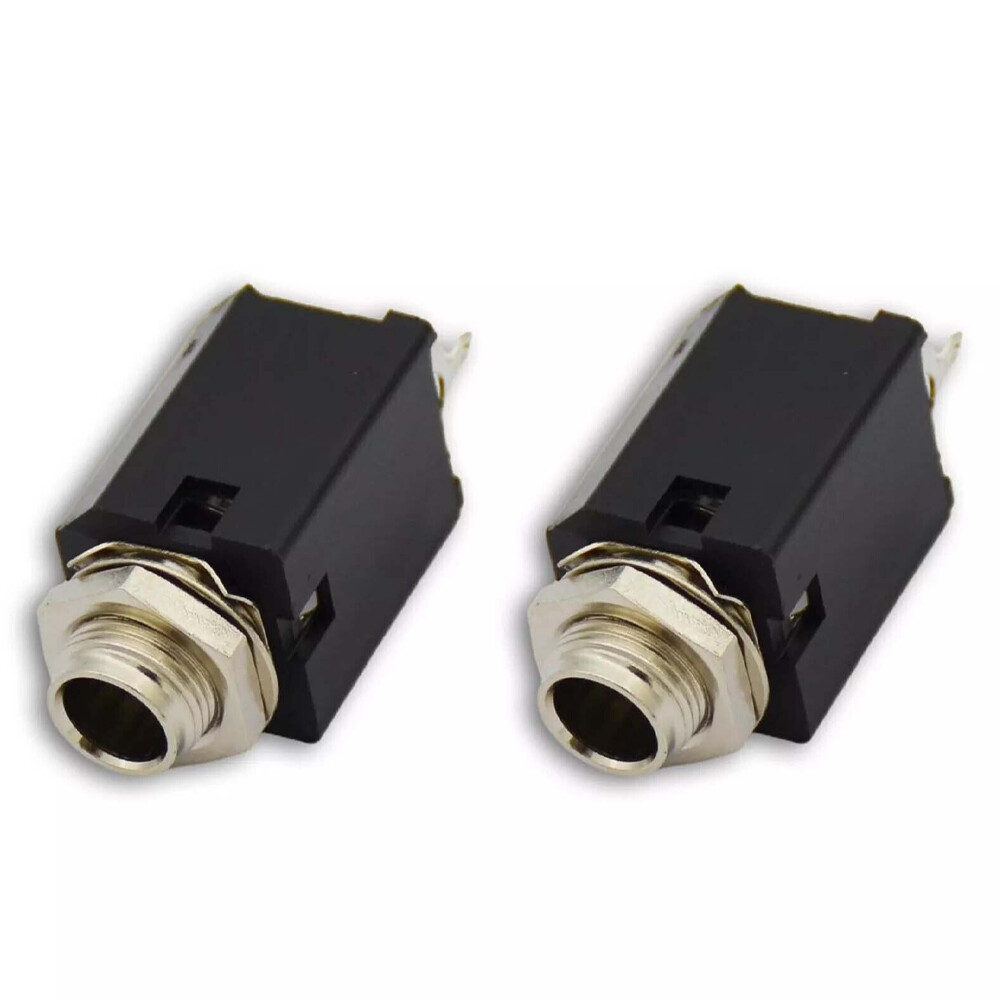 20x 1/4″ 6.35mm Stereo Jack Socket Audio Plug For Guitar Pedal/Amp/ Diy