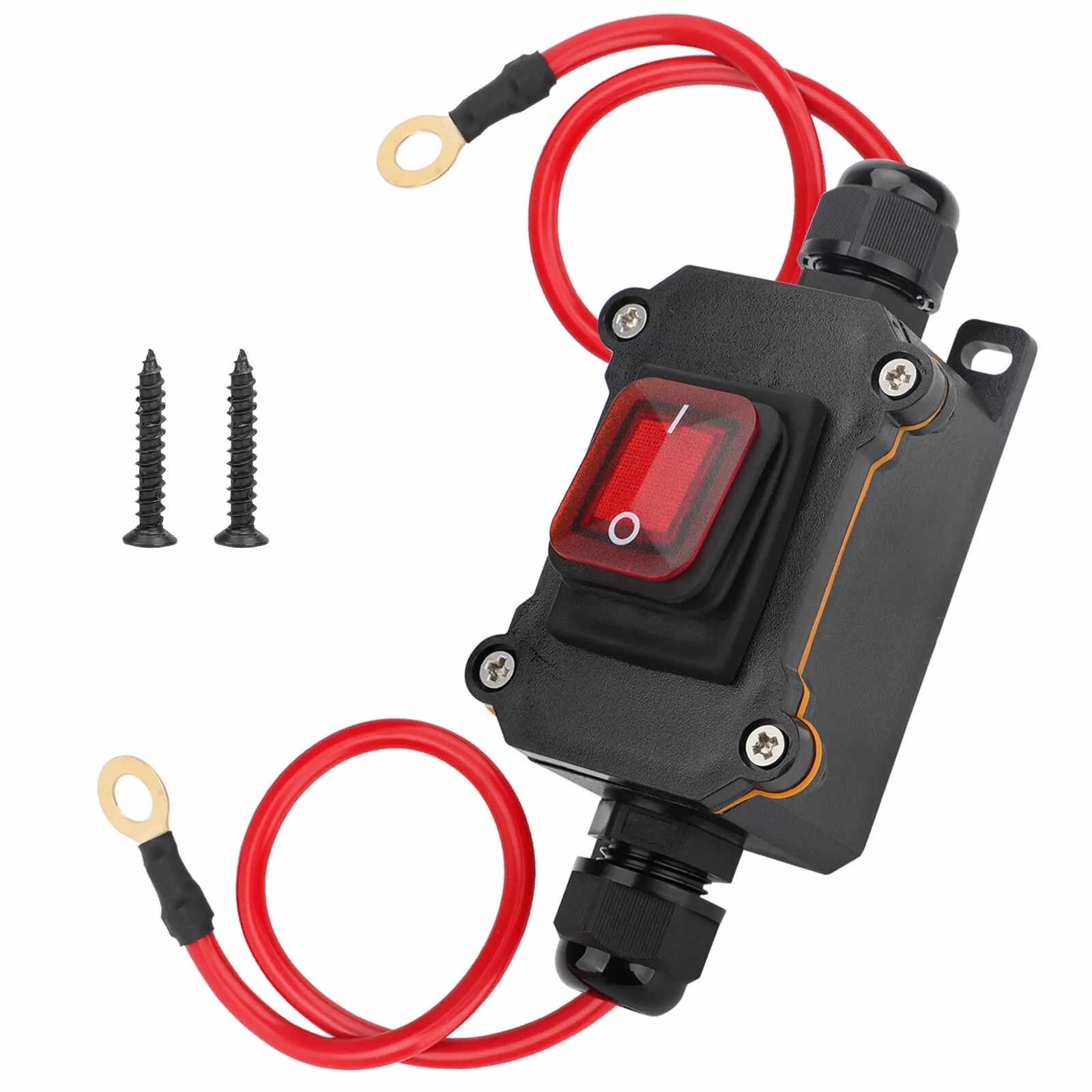 1PC Inline Cord Switch IP67 Waterproof Outdoor ON/Off Toggle Switch DC 12V-24V