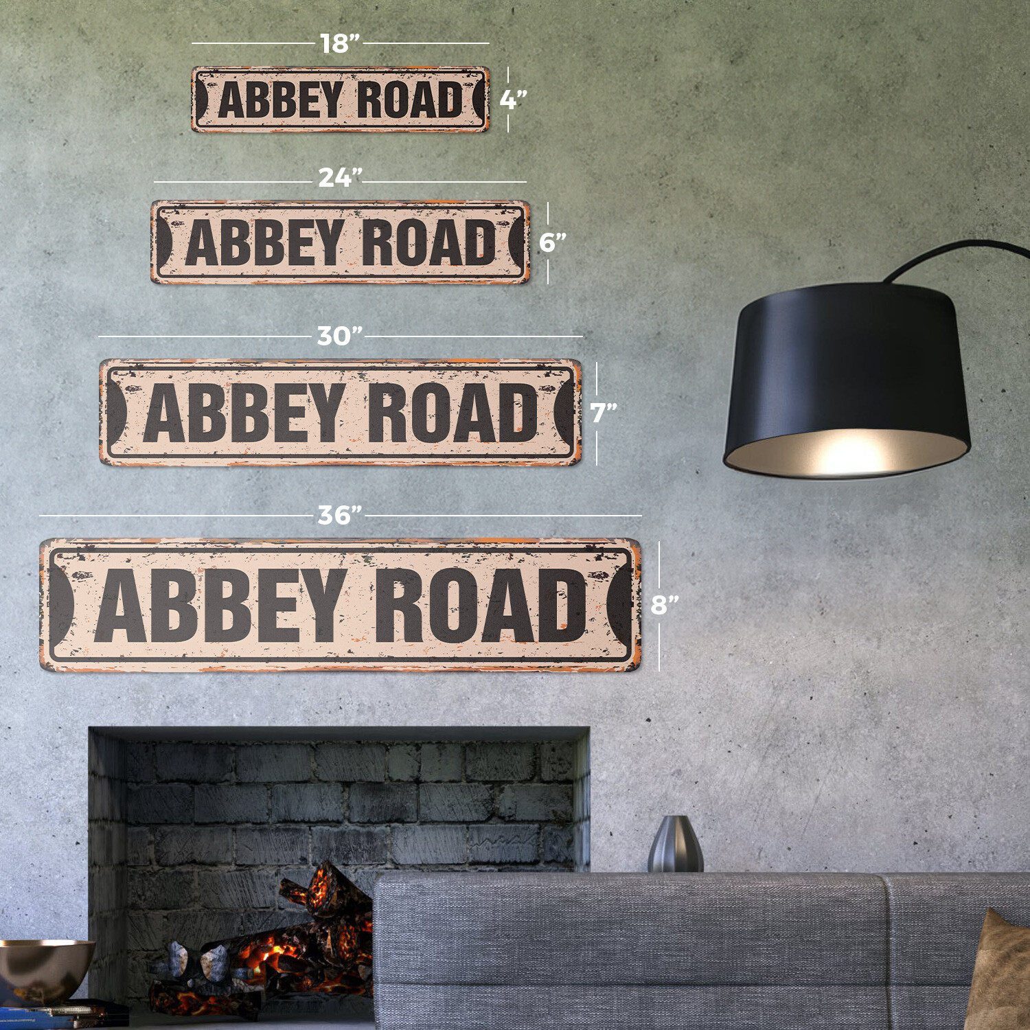 ABBEY ROAD Vintage Street Sign Metal Plastic news great UK song