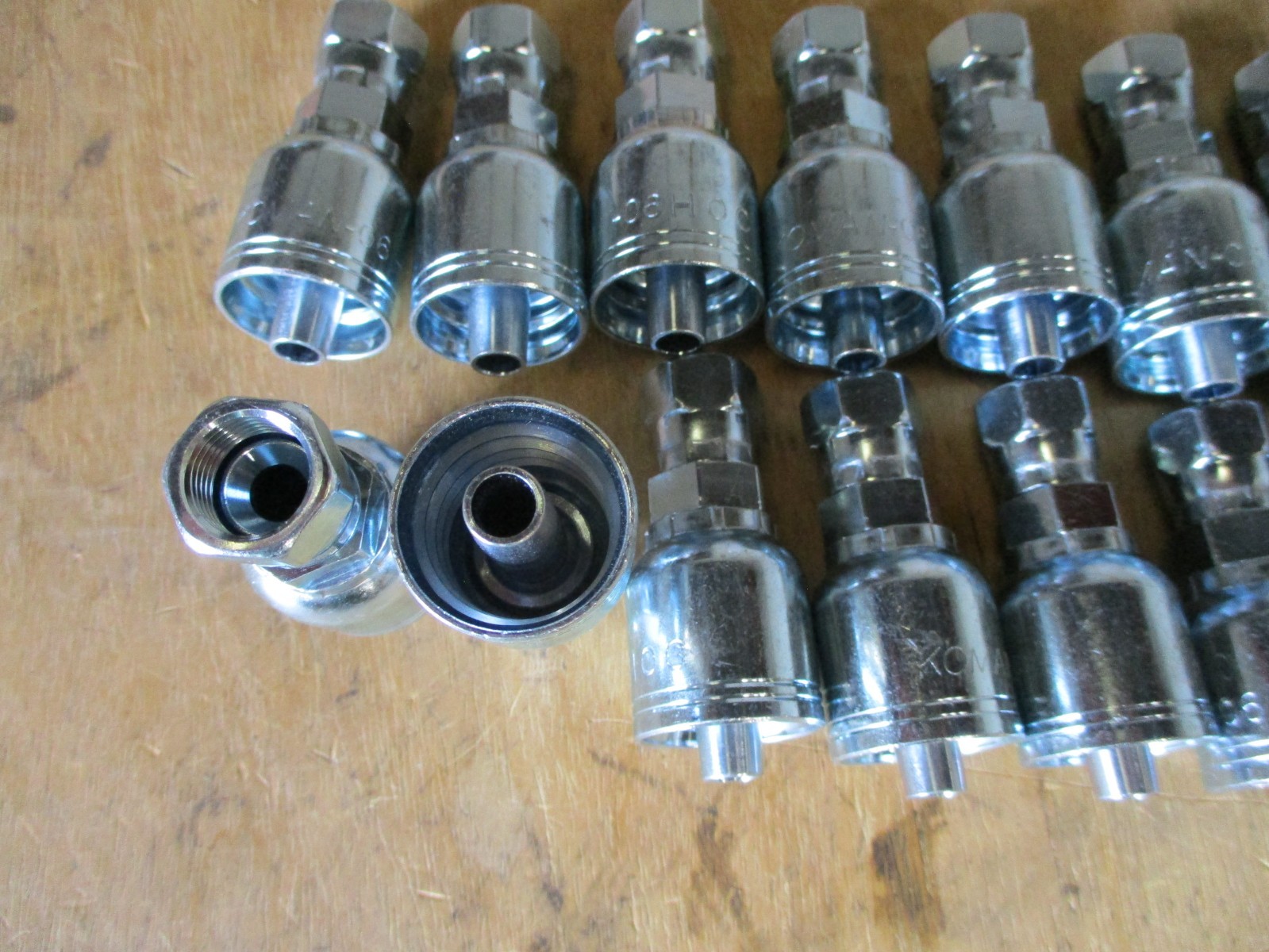 20-Pack Koman Hydraulic Hose Fittings – 6‑6FJX Straight Female JIC 37° Swivel
