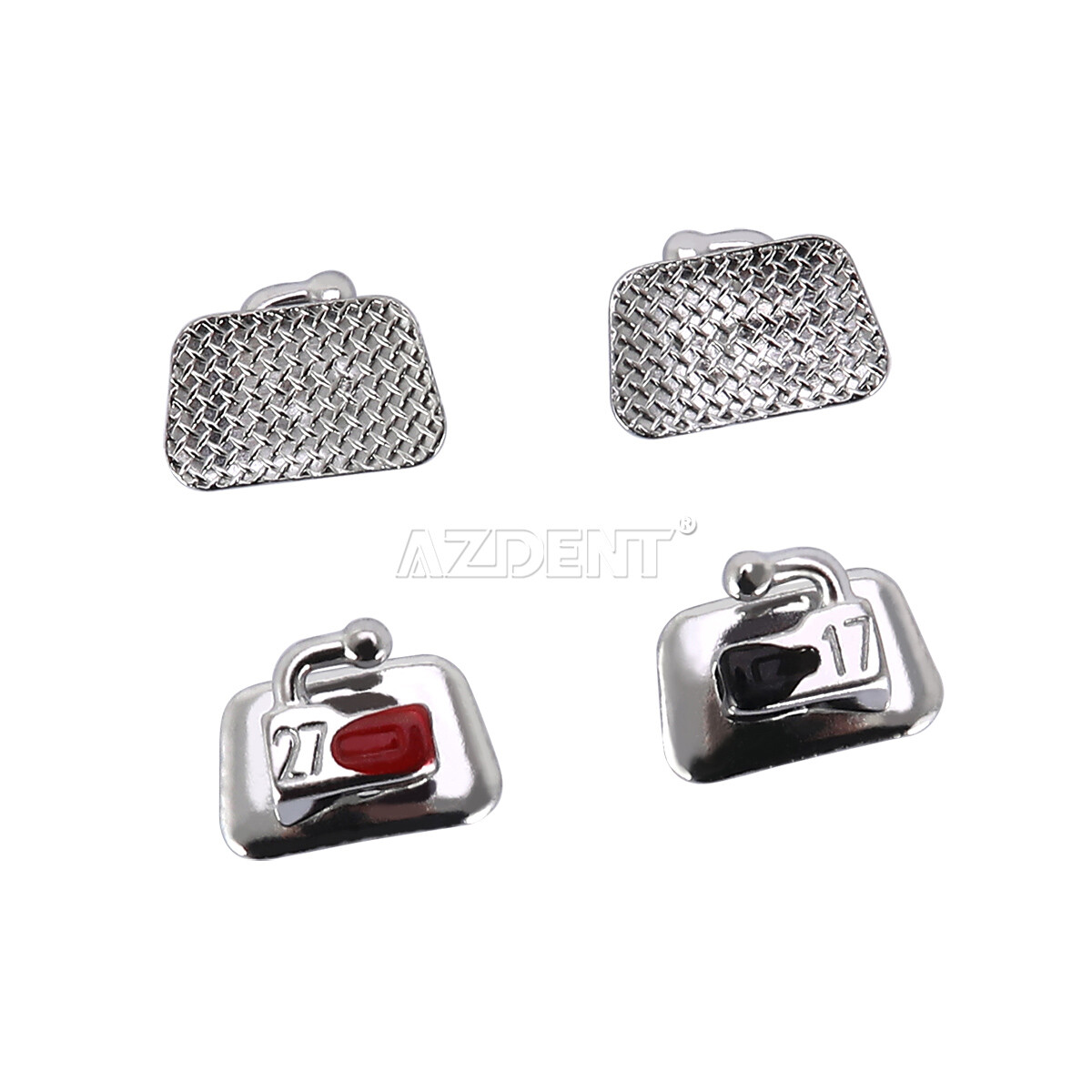 200X AZDENT Dental Orthodontic Buccal Tubes 2nd Molar Non-Conv Bondable MBT.022
