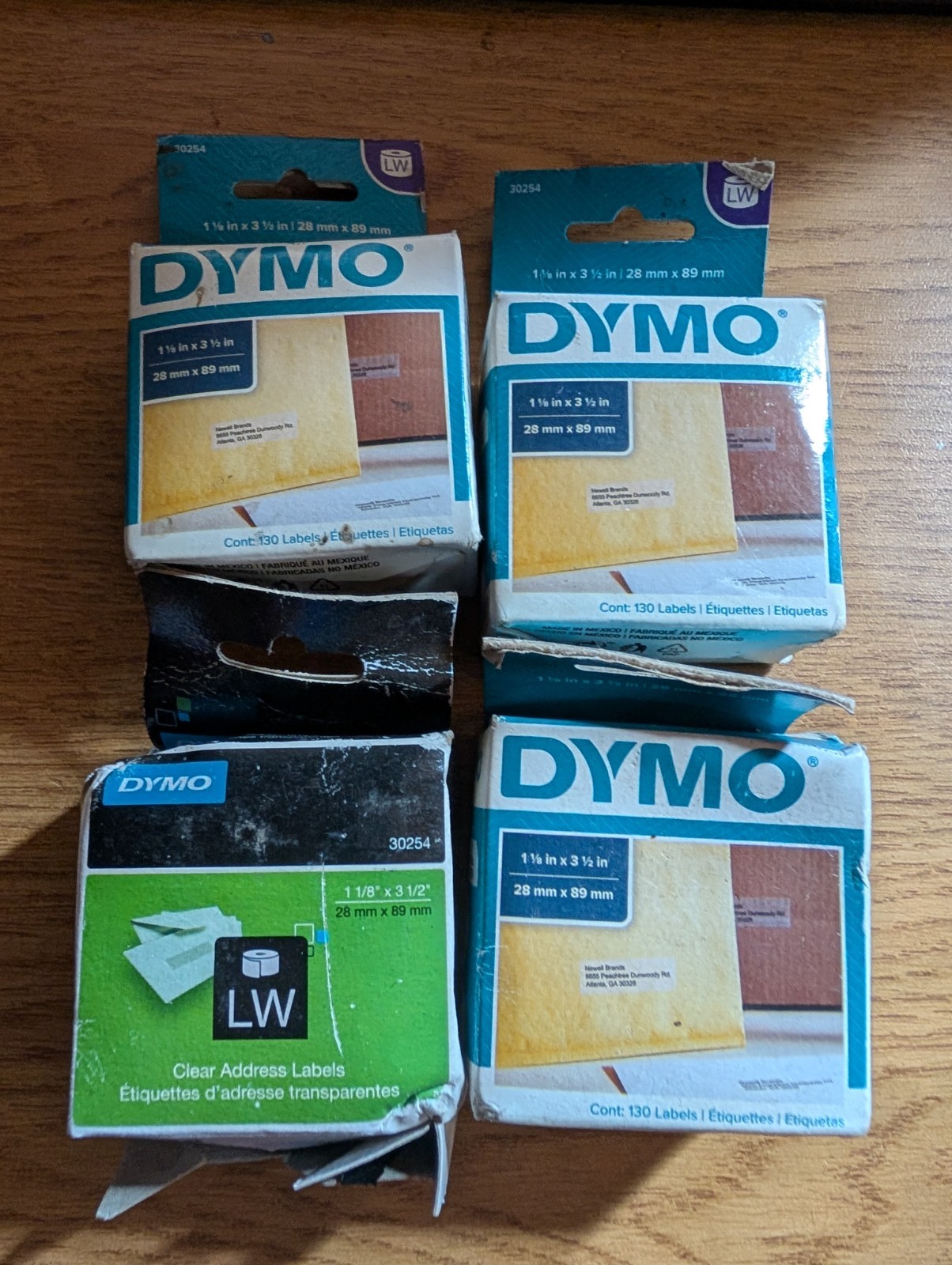 Dymo 30254 Clear Address Label 1-1/8 X 3-1/2 (dym30254)