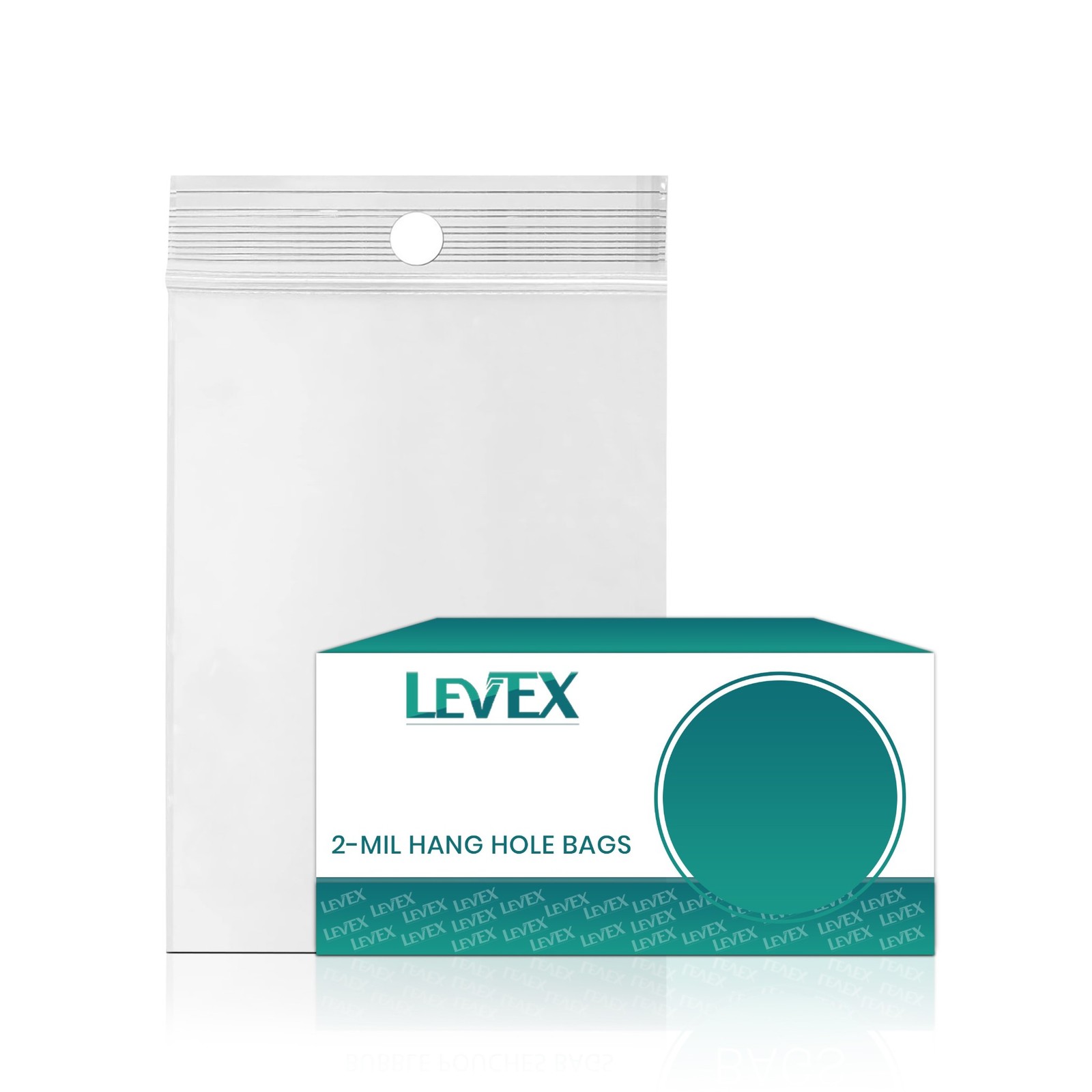 6″ x 8″ Zip Seal Reclosable 2Mil Plastic Top Lock Bags Hang Hole Jewelry 2 Mil