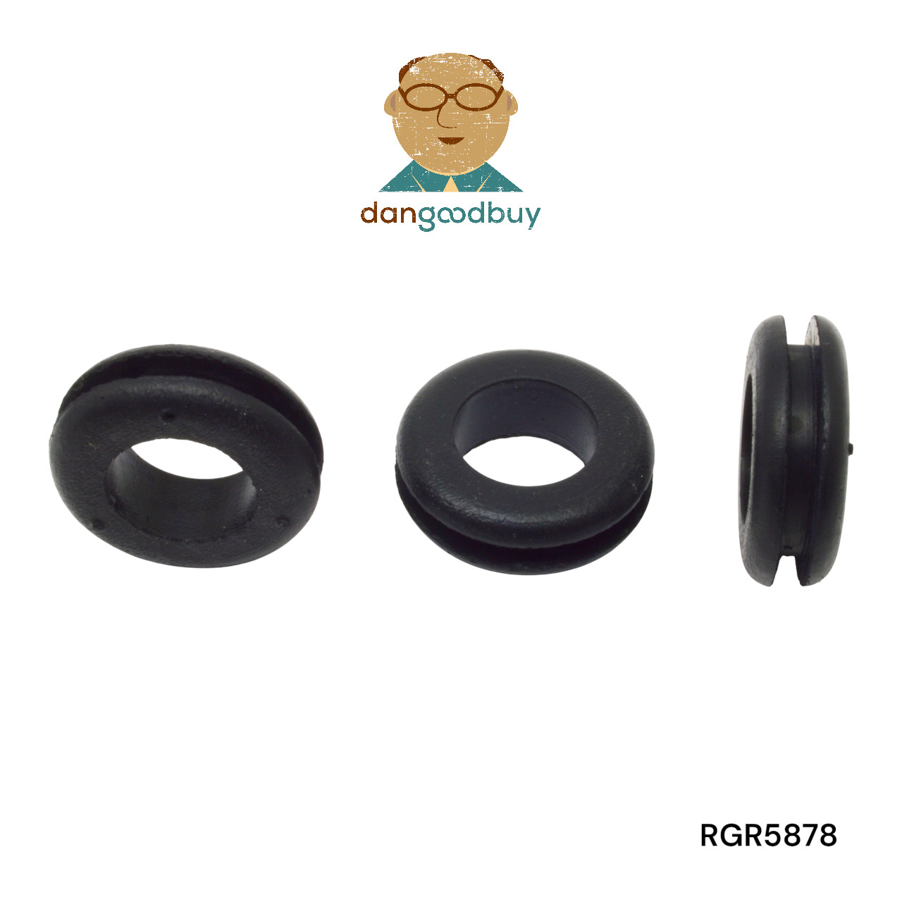 Rubber Grommet to fit 7/8″ Hole in 1/8″ Thick Panel – 5/8″ Inner Diameter