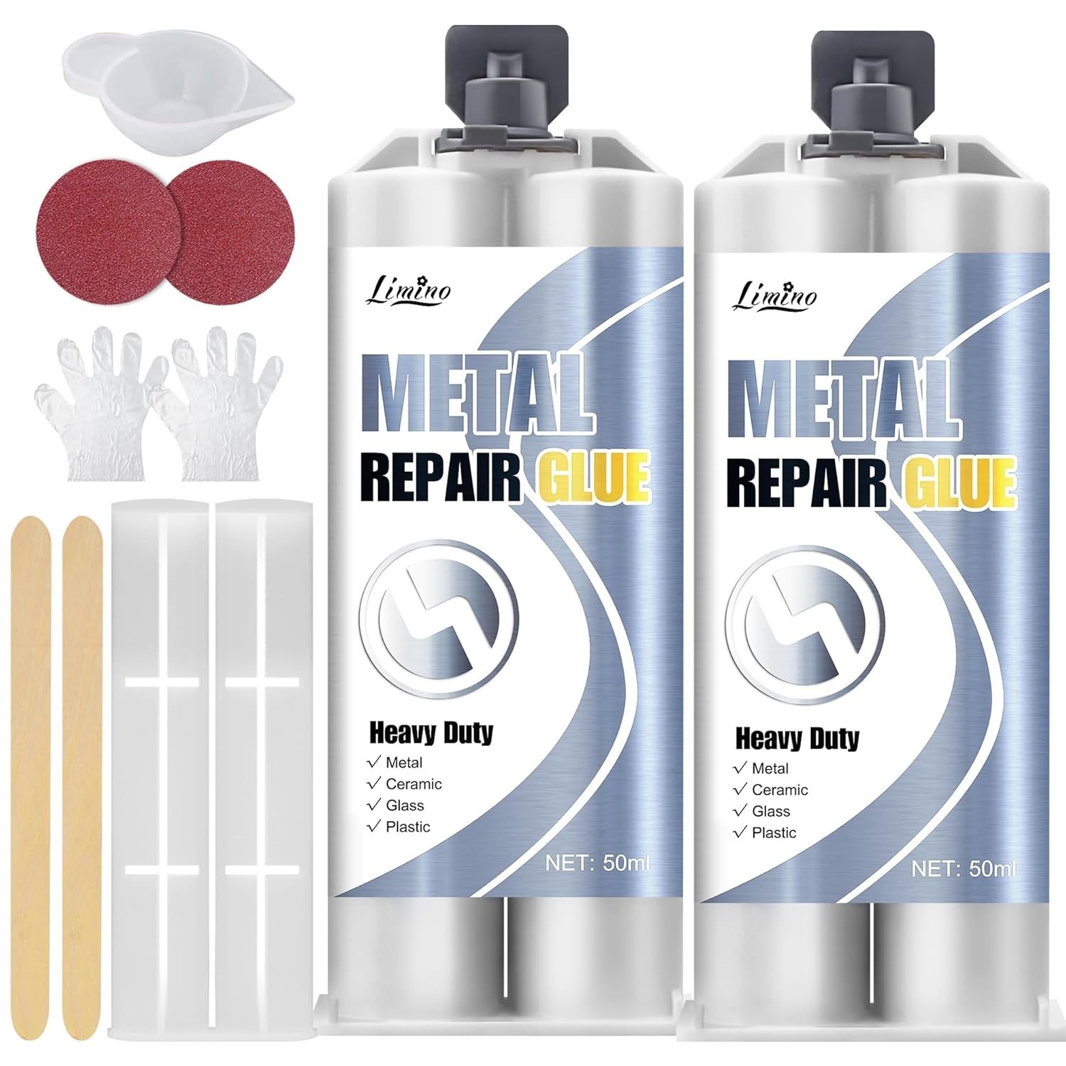Metal Glue – 2 Part Epoxy Heavy Duty Welding Glue for Bonding and Repairing the