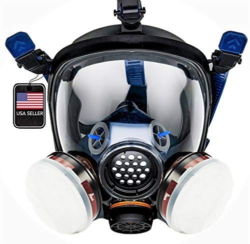 Full Face Respirator Mask – Air Purifying, Organic Vapor & Particulate -…