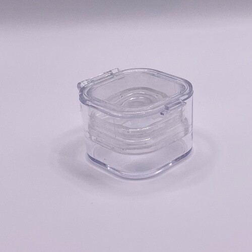 20 Pack, Denture False Teeth Membrane Case Container Hinged Display Box Jewelry
