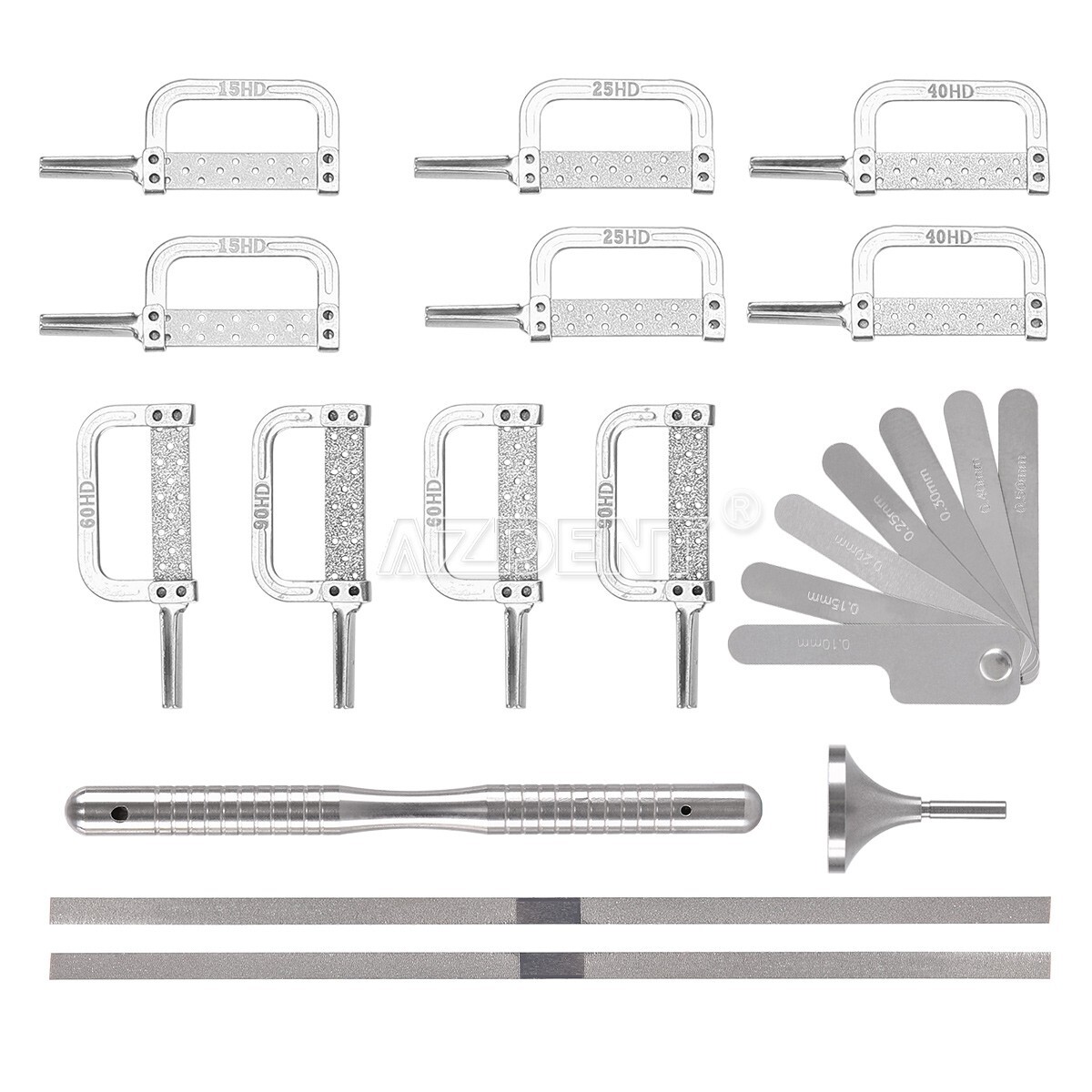 AZDENT Dental 4:1 Reduction IPR Contra Angle Handpiece Interproximal Strips Kit