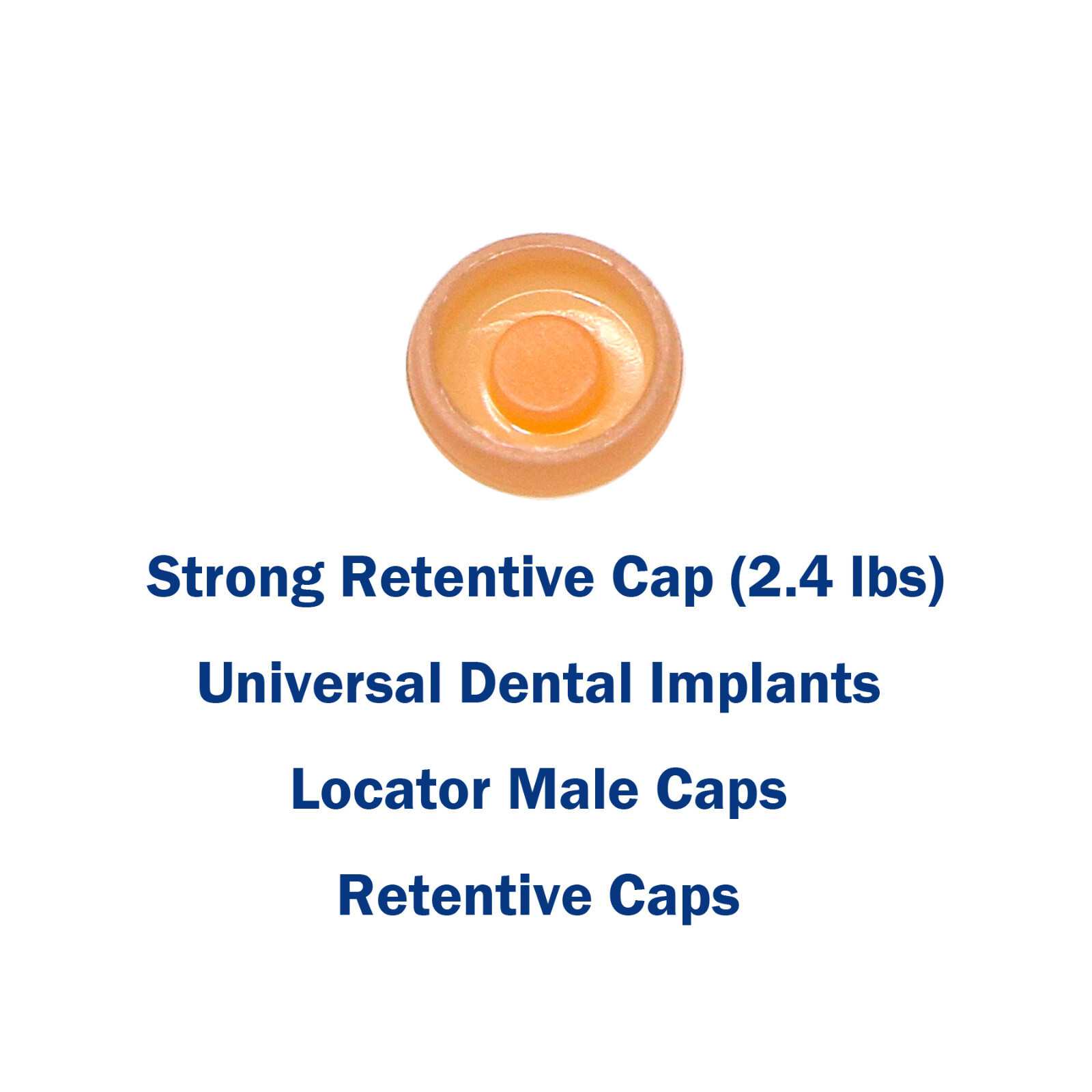 Dental Strong Retentive Overdenture Caps Metal Housing 2.4lbs Abutments Locato r
