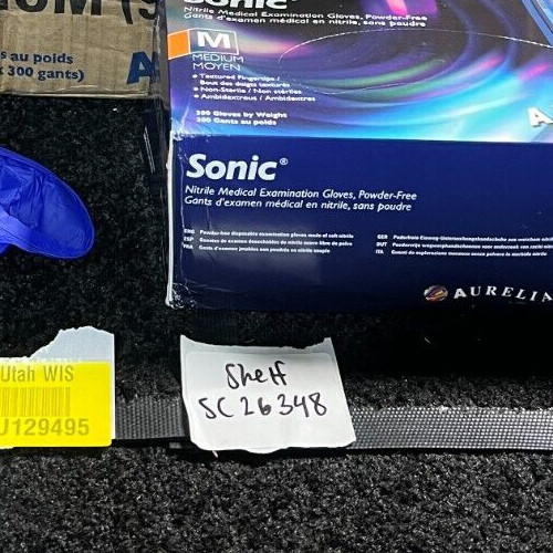 (QTY 600) Aurelia Sonic Nitrile Exam Glove 93777 Medium