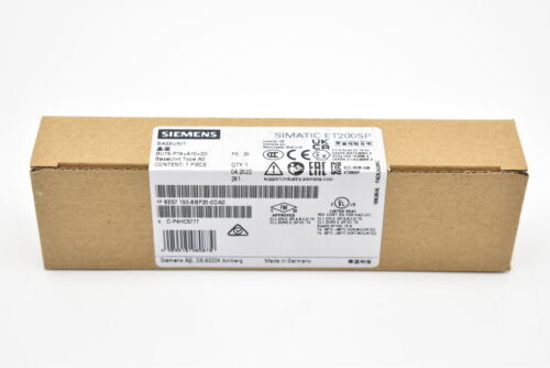 6ES71936BP200DA0 1PCS NEW SIEMENS SIMATIC ET 200SP BaseUnit 6ES7193-6BP20-0DA0