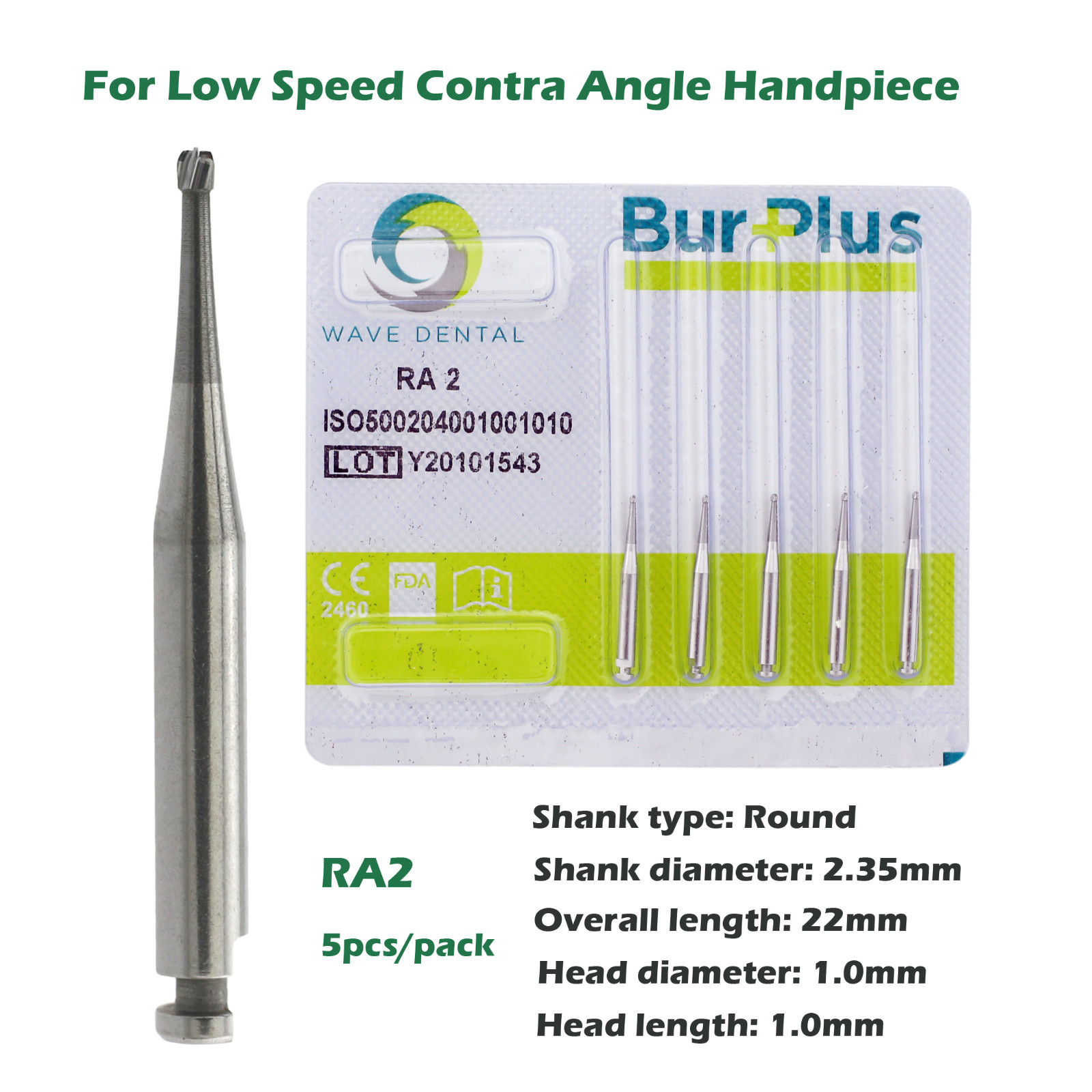 Wave Dental Carbide Burs Surgical Bur Latch Round RA SURG 2 4 6 8 Contra Angle