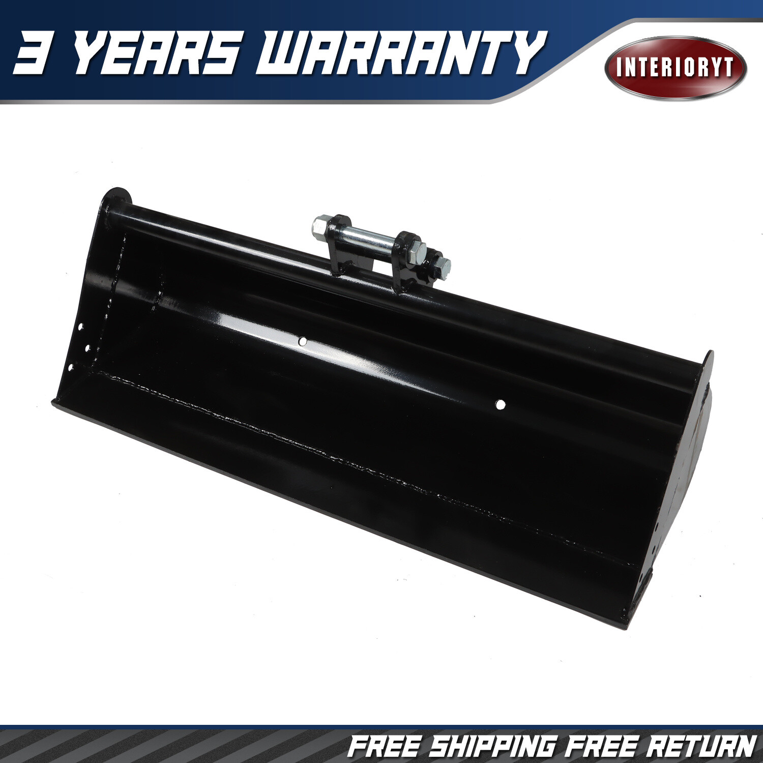 Fits For Mini Excavator 1ton-1.5ton With Pins 1000mm Plain Bucket Attachment New