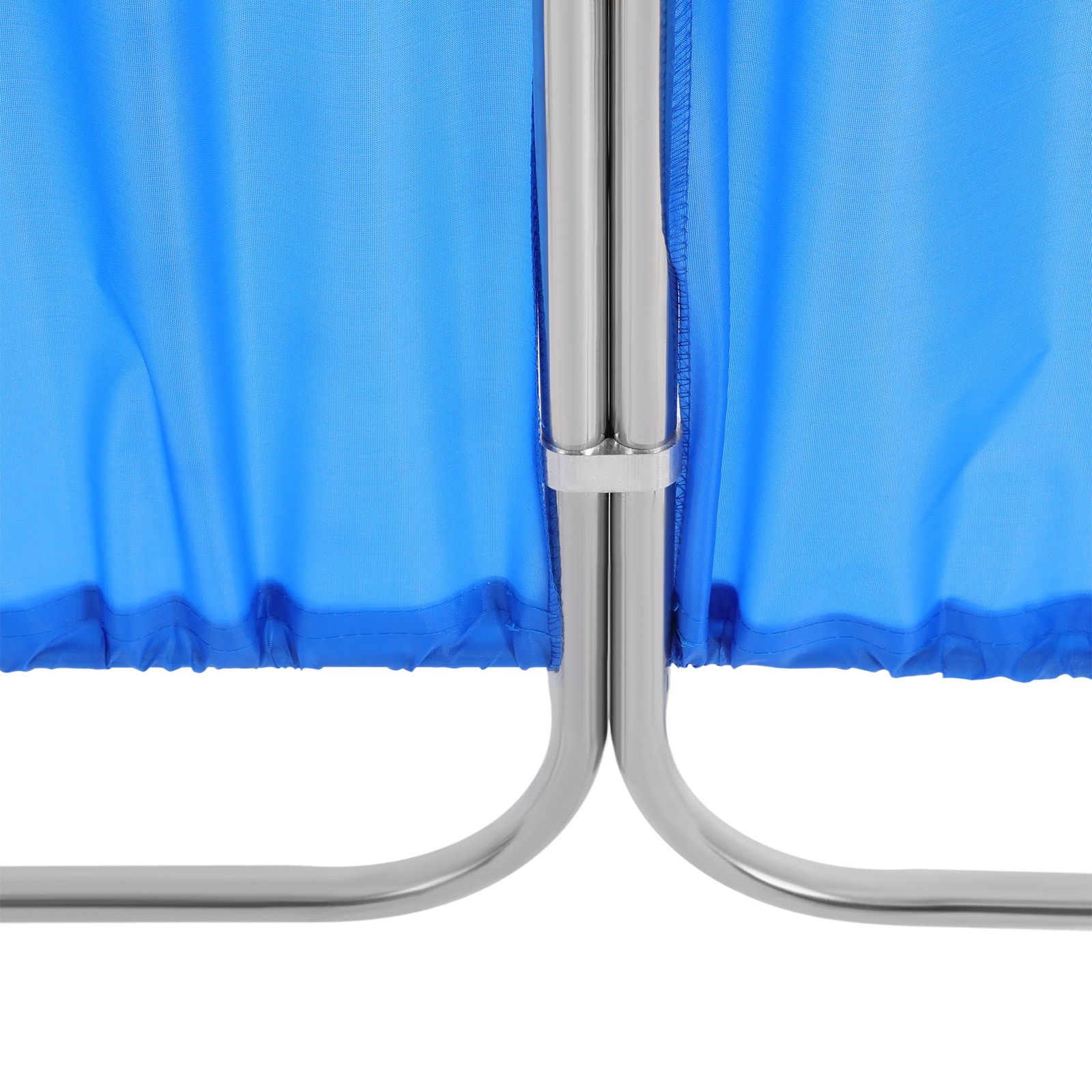 Blue Medical Privacy Screen Waterproof Oxford Cloth Privacy Screen With 8 Wheels