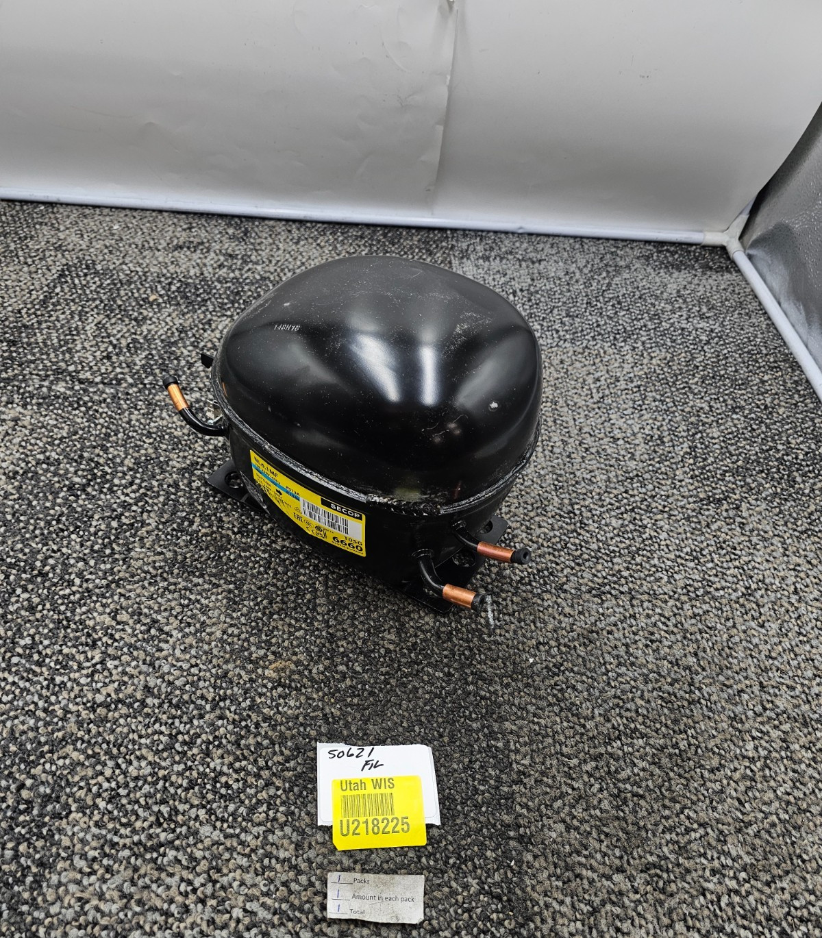SECOP 105G6660: NL6.1MF Compressor 220-240V/50Hz Stationary R513A R134a