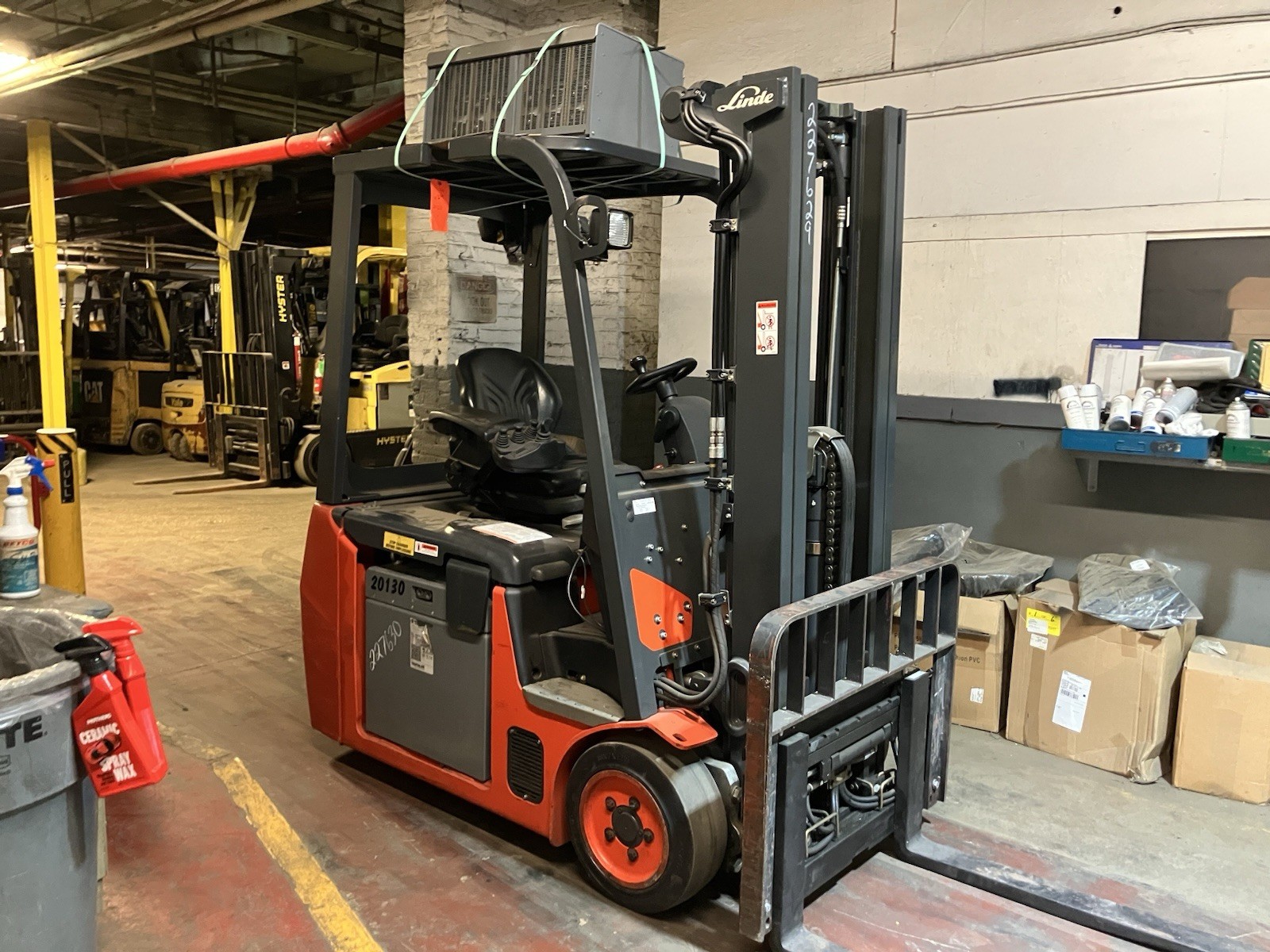2020 Linde 3600 LB Forklift with Side Shift and Triple mast lithium-ion battery