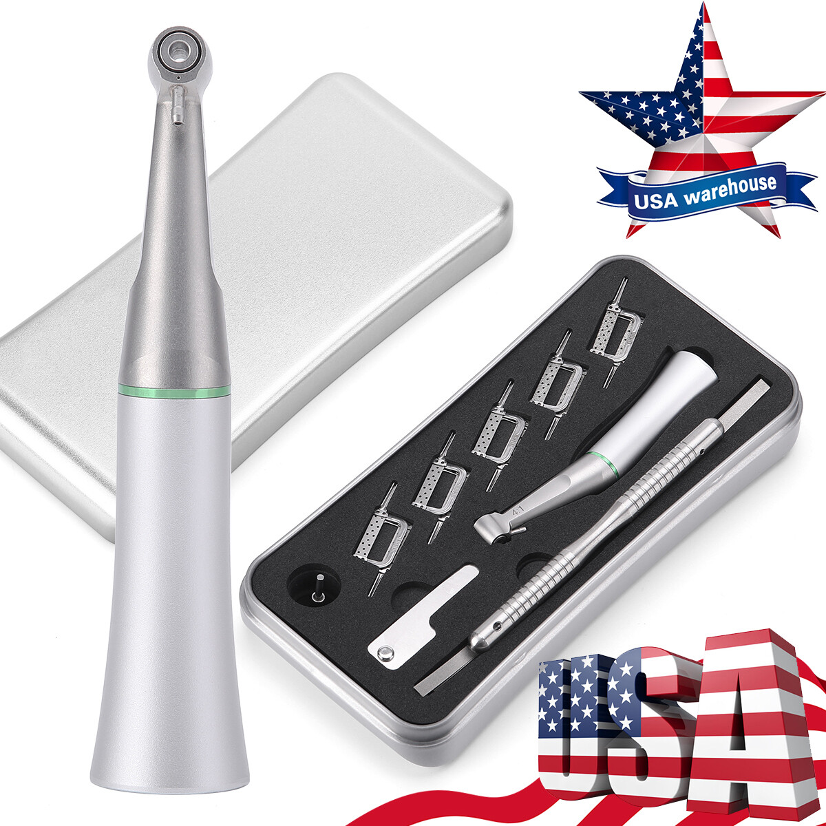 Dental Contra Angle Handpiece 4:1 Reduction Interproximal Stripping IPR System