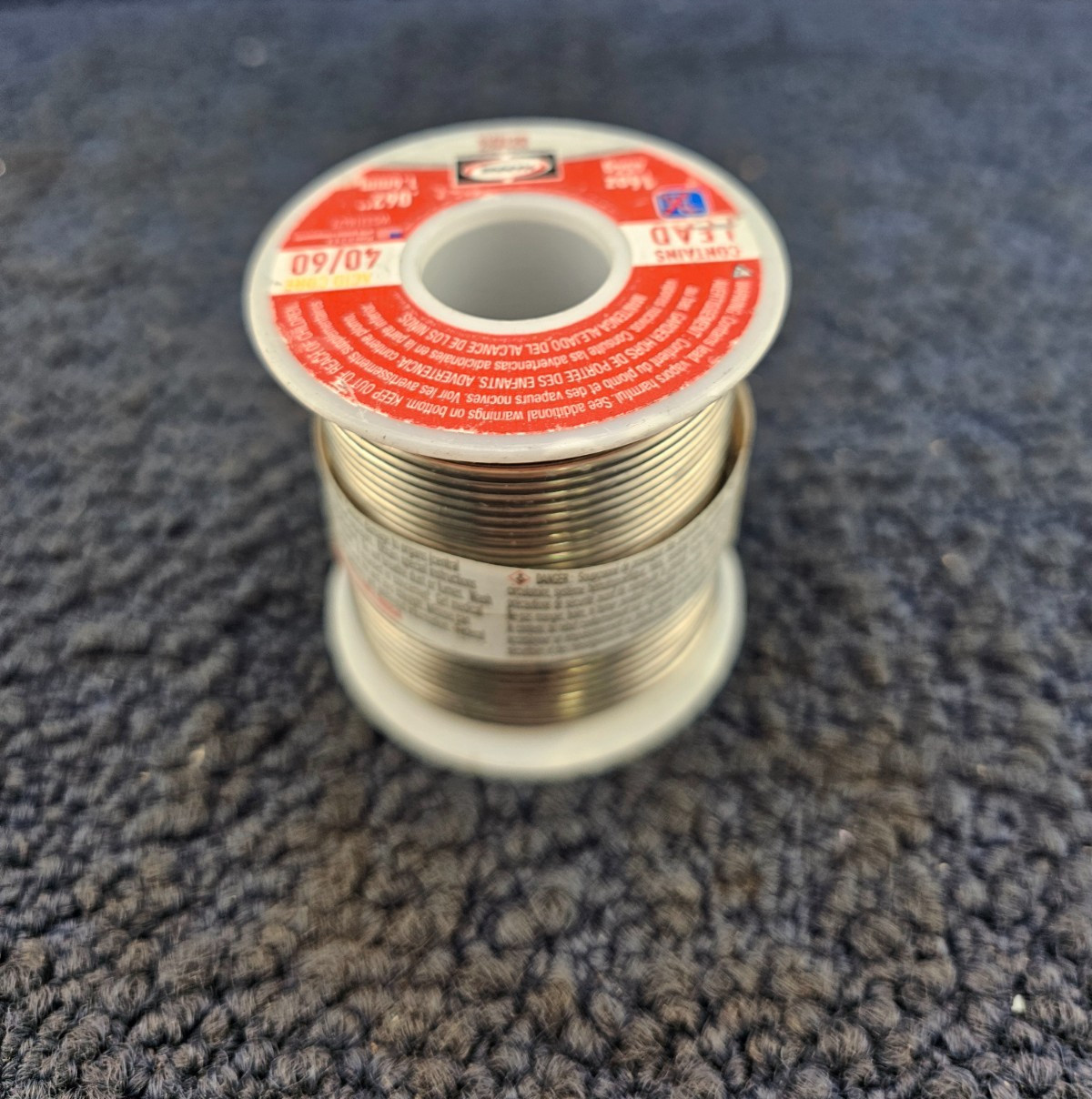 Harris 331847: Leaded Solder,Dia 0.062 1LB 40/60 60Oz 454g