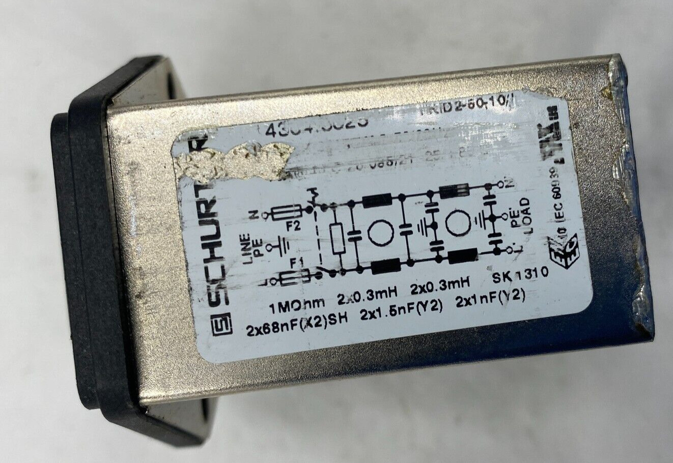 SCHURTER POWER INPUT MODULE FILTER “FREE SHIPPING”🔔
