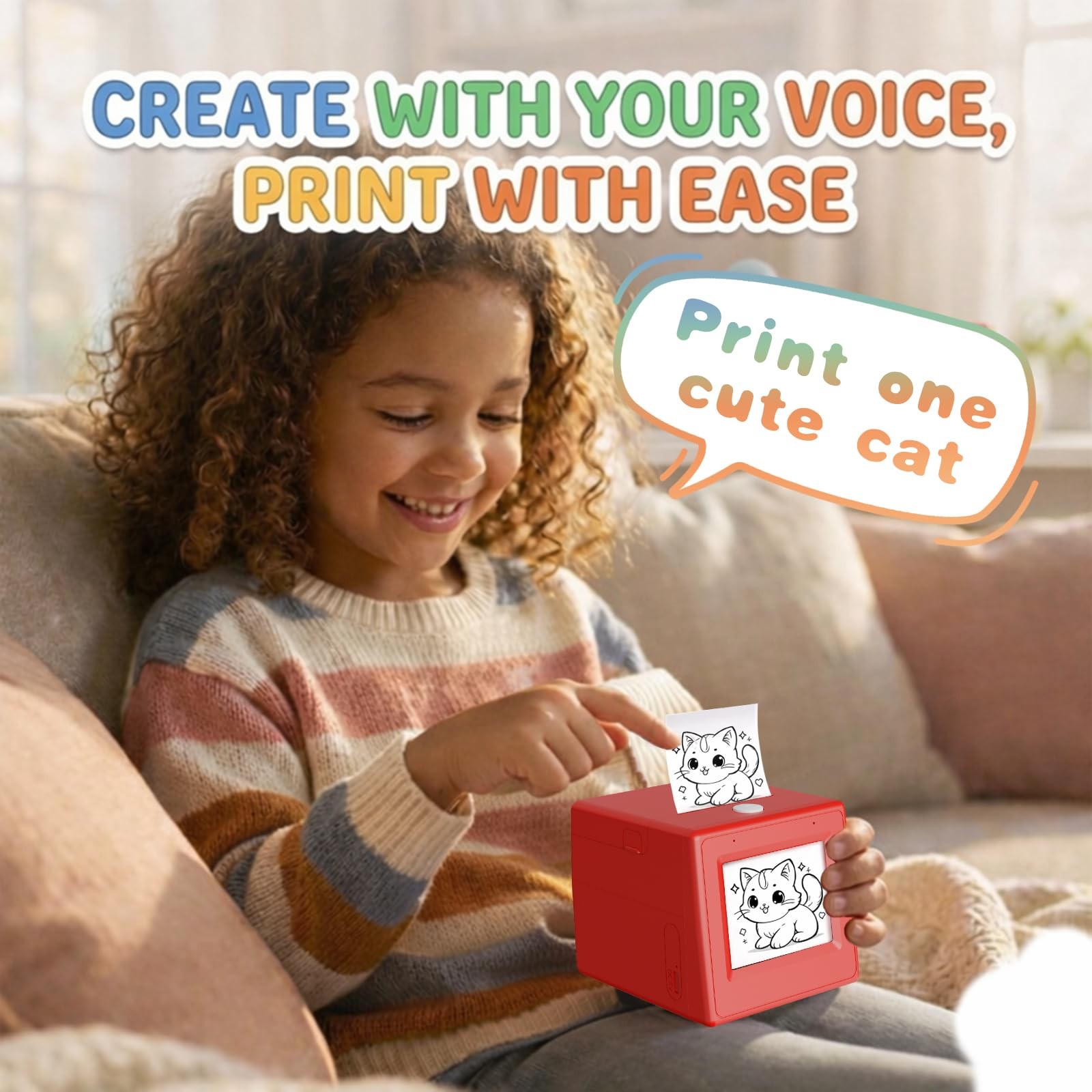 Bioetva Ai Smart Voice Sticker Printer Smart Thermal Sticker Printer Voice