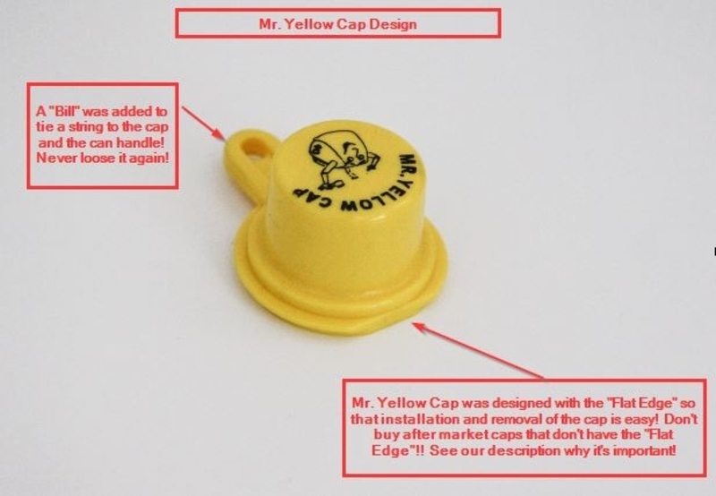 5X – Combo Packs – 1 BLITZ Yellow Spout Cap 1 Vent Cap, per Pack – 20 pcs total
