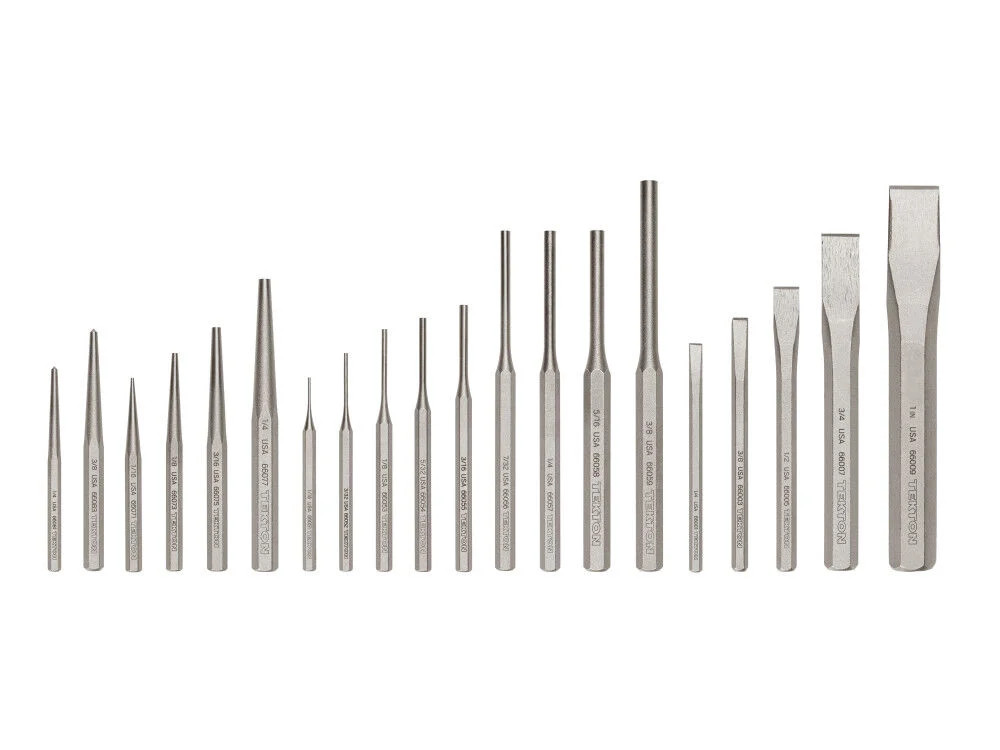 Tekton Punch And Chisel Set, 20 Pieces (Center, Solid, Pin, Chisel)