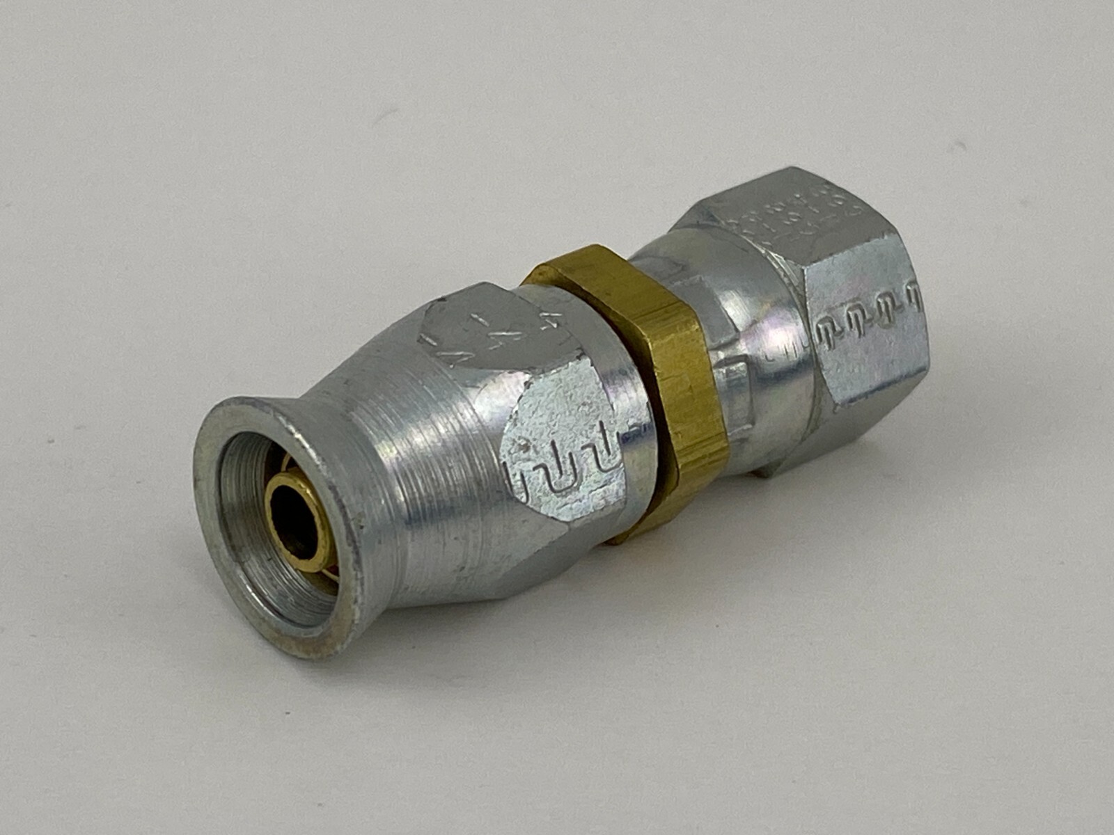 Parker 20690-4-4 1/4 Inch 37 Deg Swivel X 0.188 Inch Hose Brass Nipple/ferrule