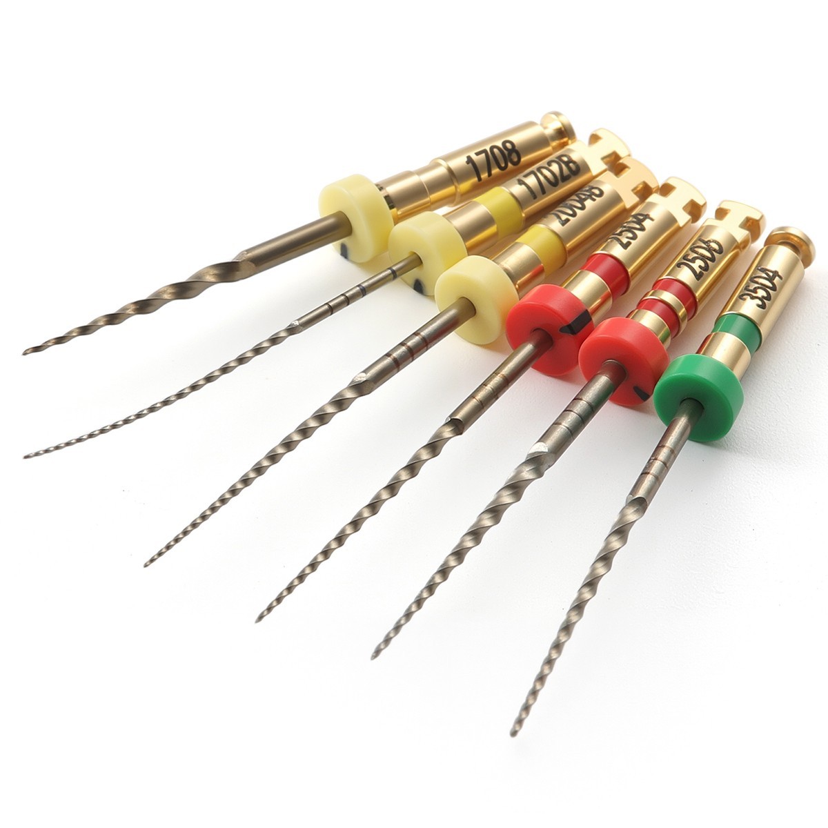 6 pcs Dental Endo Rotary Files Heat Activated E Series #17-#35Mixed Size 25mm