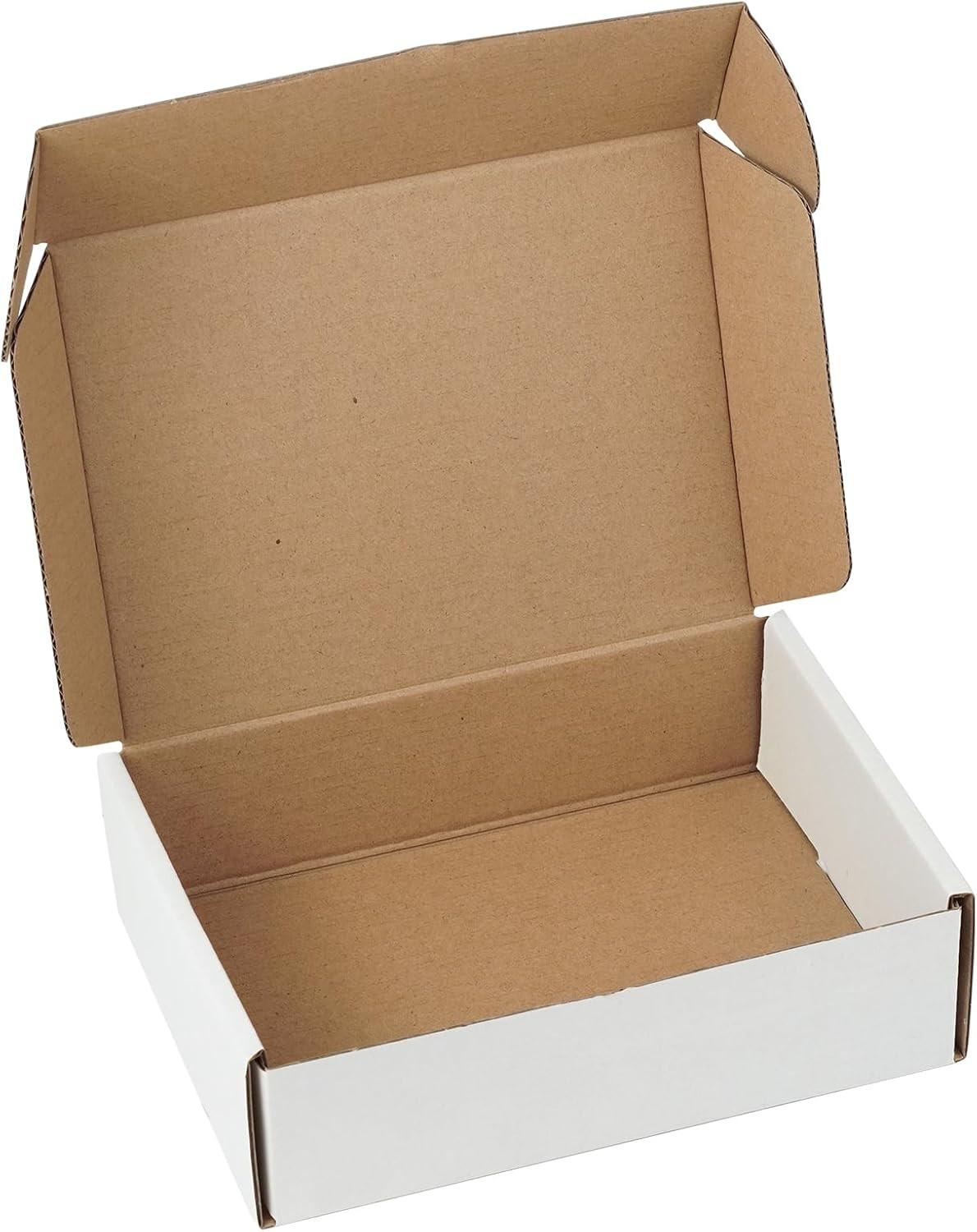 7″X5″X2″ Shipping Boxes Set White Corrugated Cardboard Box for Shipping, Mailing