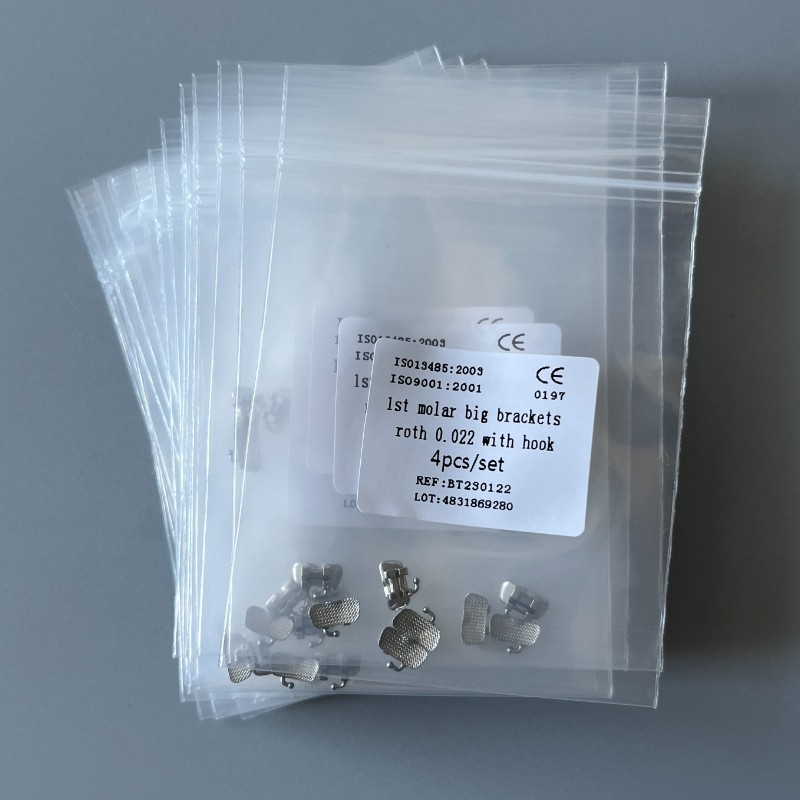 20Sets Dental Orthodontic 1st Molar Wide Big Brackets Roth 022 With hooks