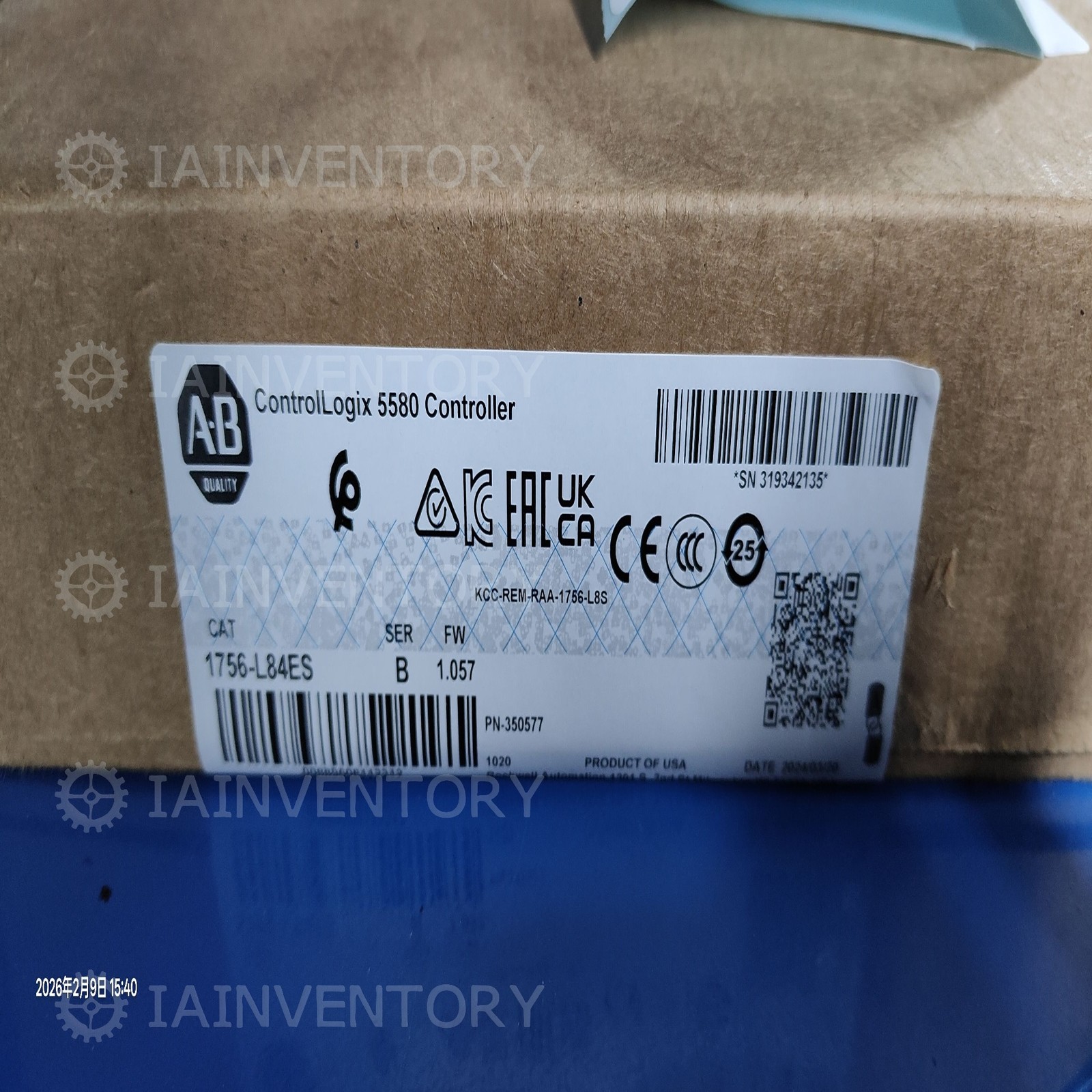 1PC NEW Allen-Bradley 1756-L84ES With Warranty US stock