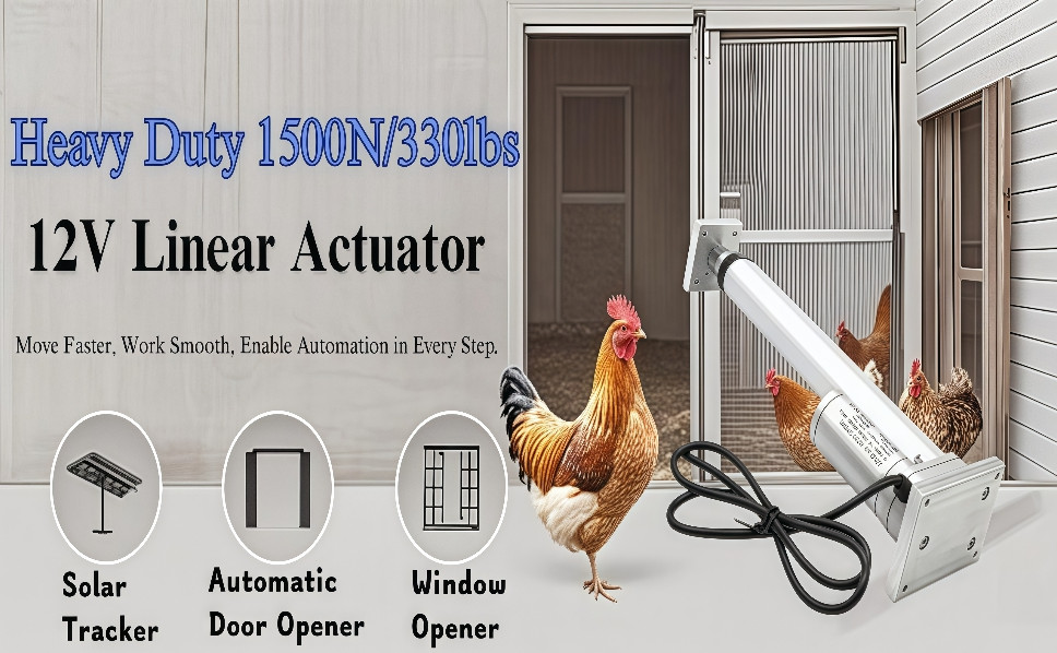 12V electric linear actuator with a load capacity of 330lbs/1500N US