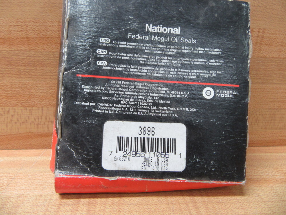 Federal Mogul 3896 Nitrile National Oil Seal
