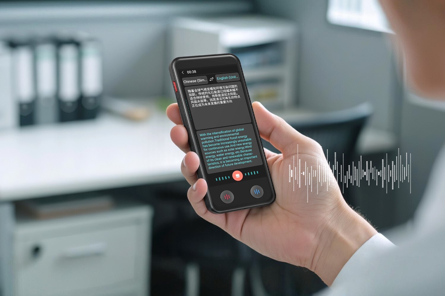 iTour D-Lite Dual-Screen Real-Time Language Translator Device – Detachable