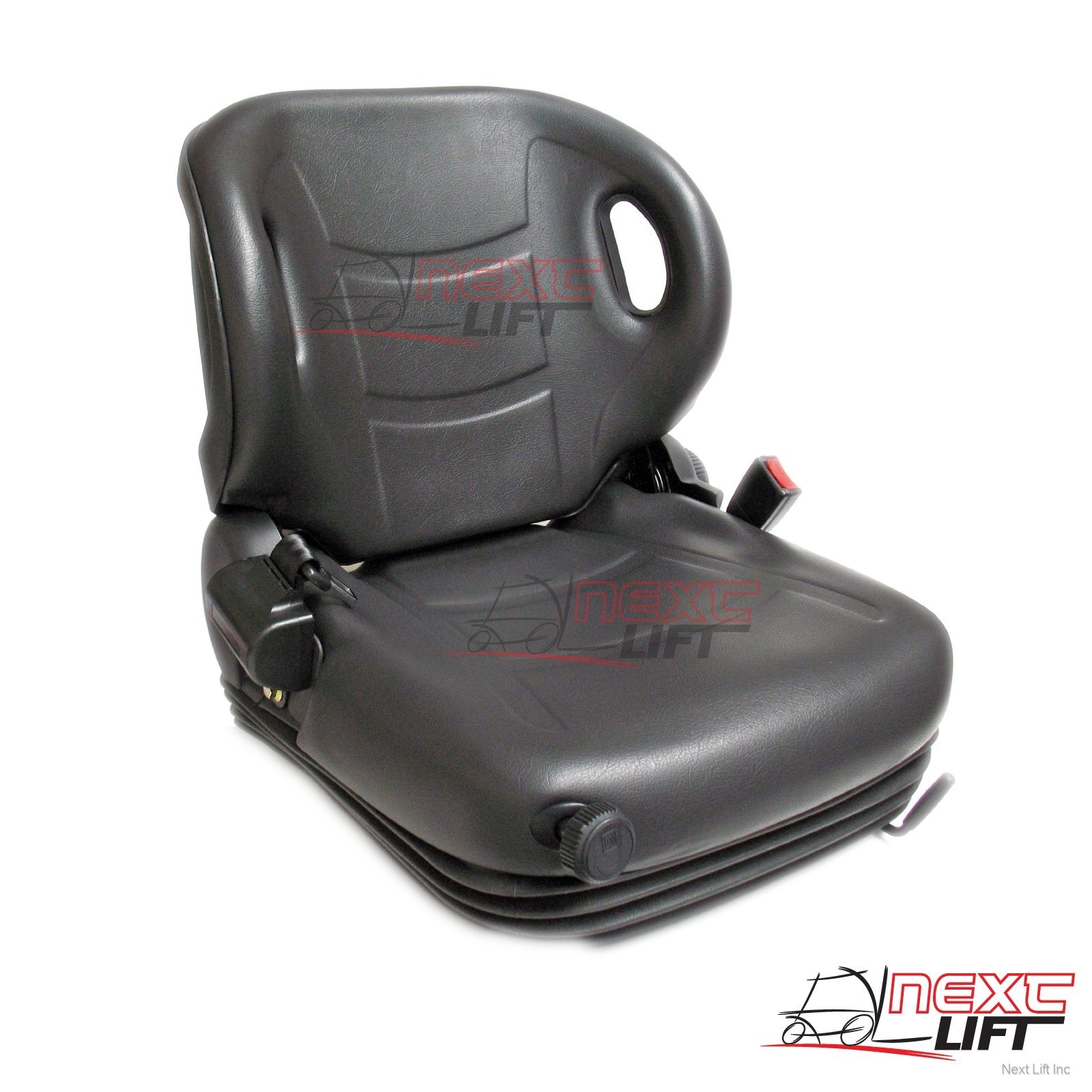 NEW MOLDED TOYOTA FORKLIFT SUSPENSION SEAT W/ SEATBELT & SWITCH PREMIUM QUALITY!